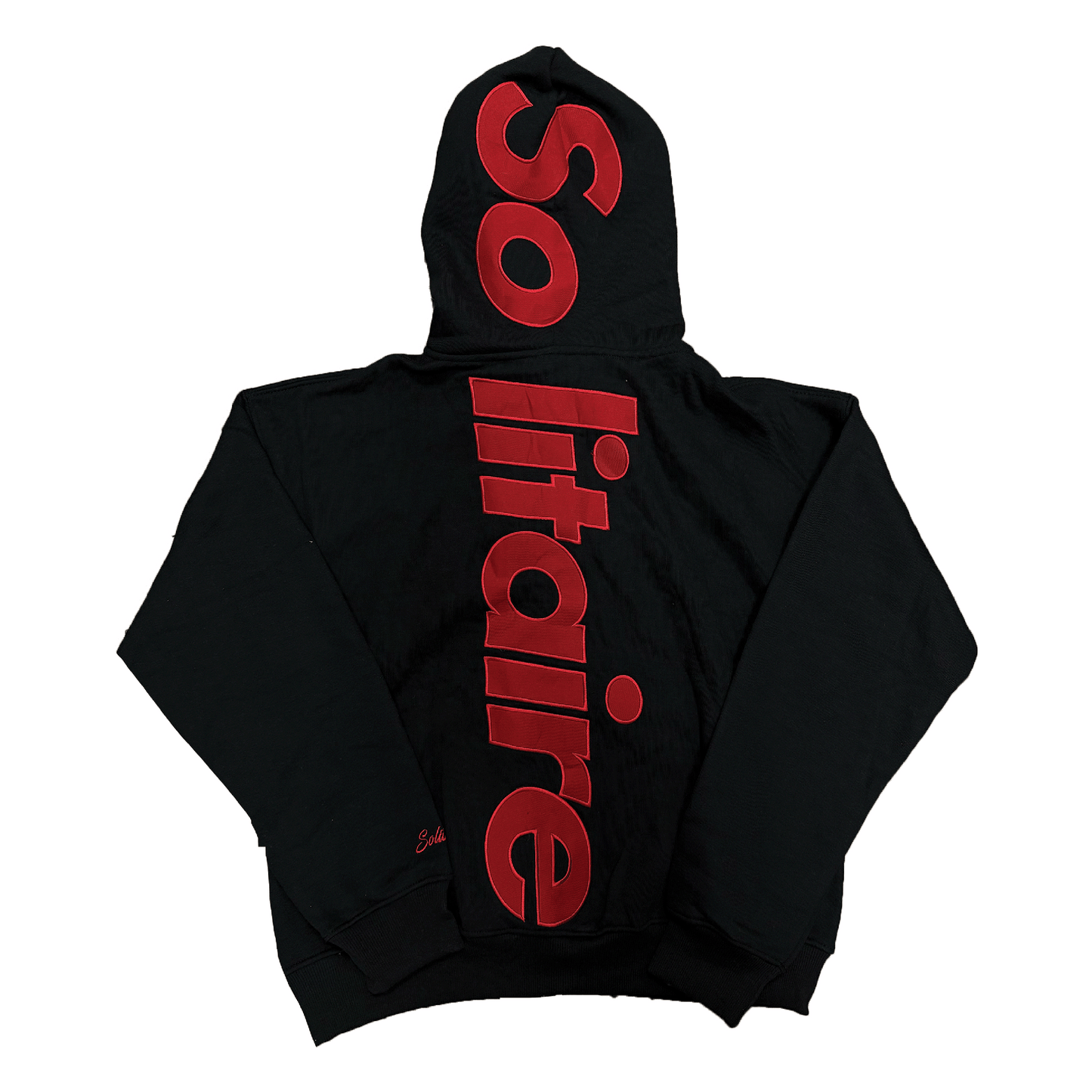 Solitaire S Logo Sweatsuit Red Black Set