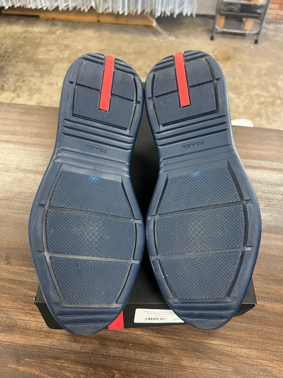 Prada American Cups Navy Soft Rubber