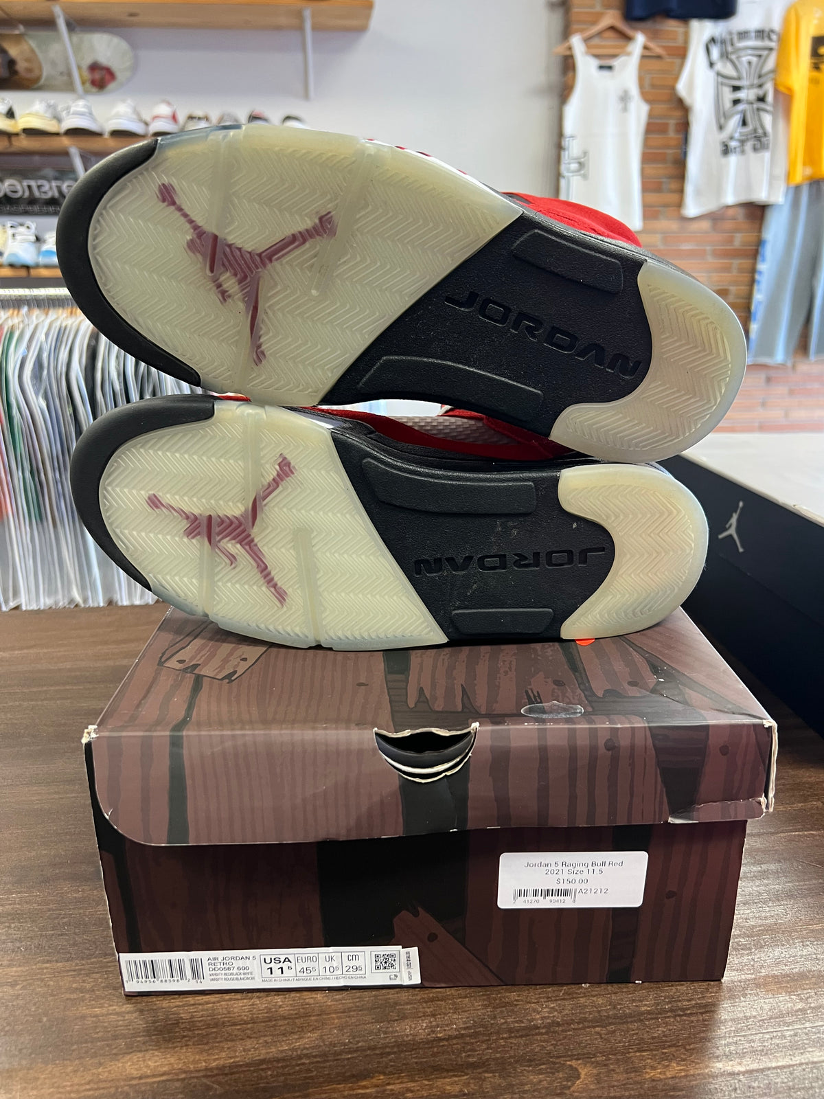 Jordan 5 Raging Bull Red 2021