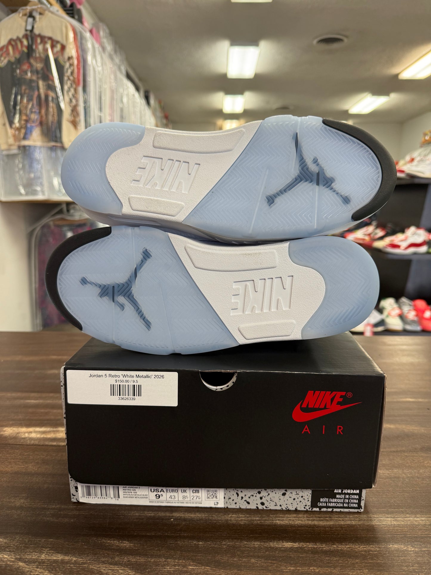 Jordan 5 Retro 'White Metallic' 2026