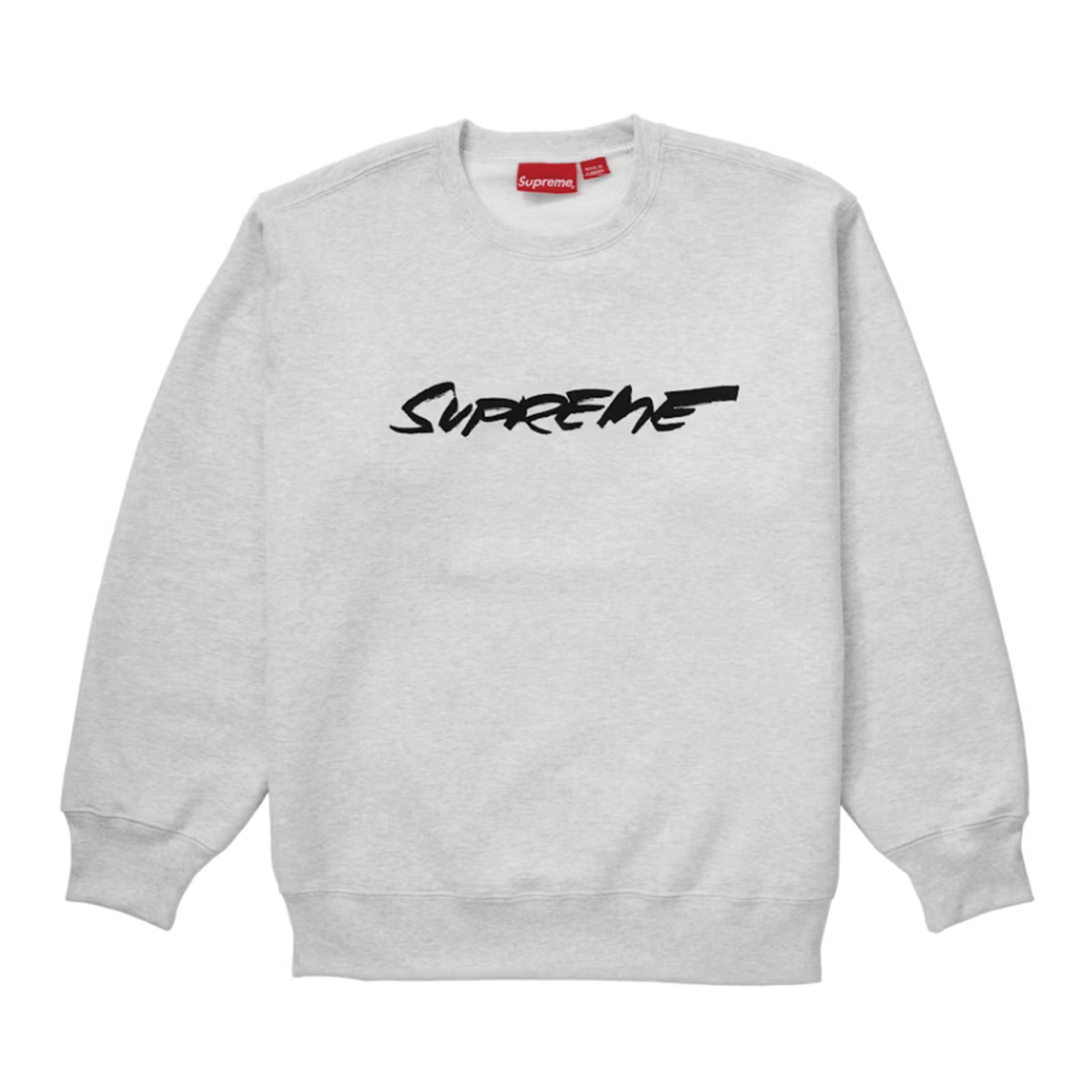 Supreme Futura Logo Crewneck Ash Grey