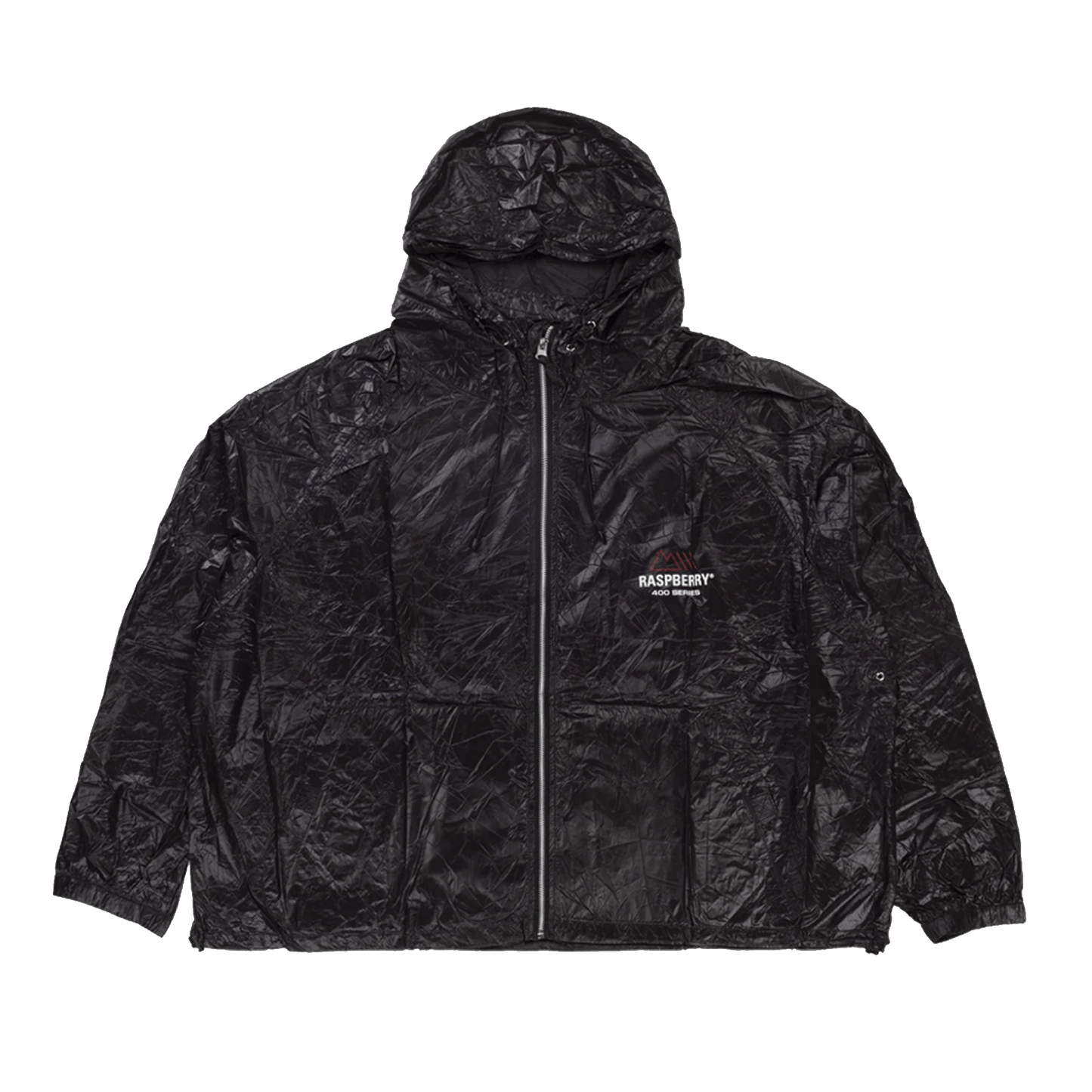 raspberry hills Black Garbage Bag Jacket