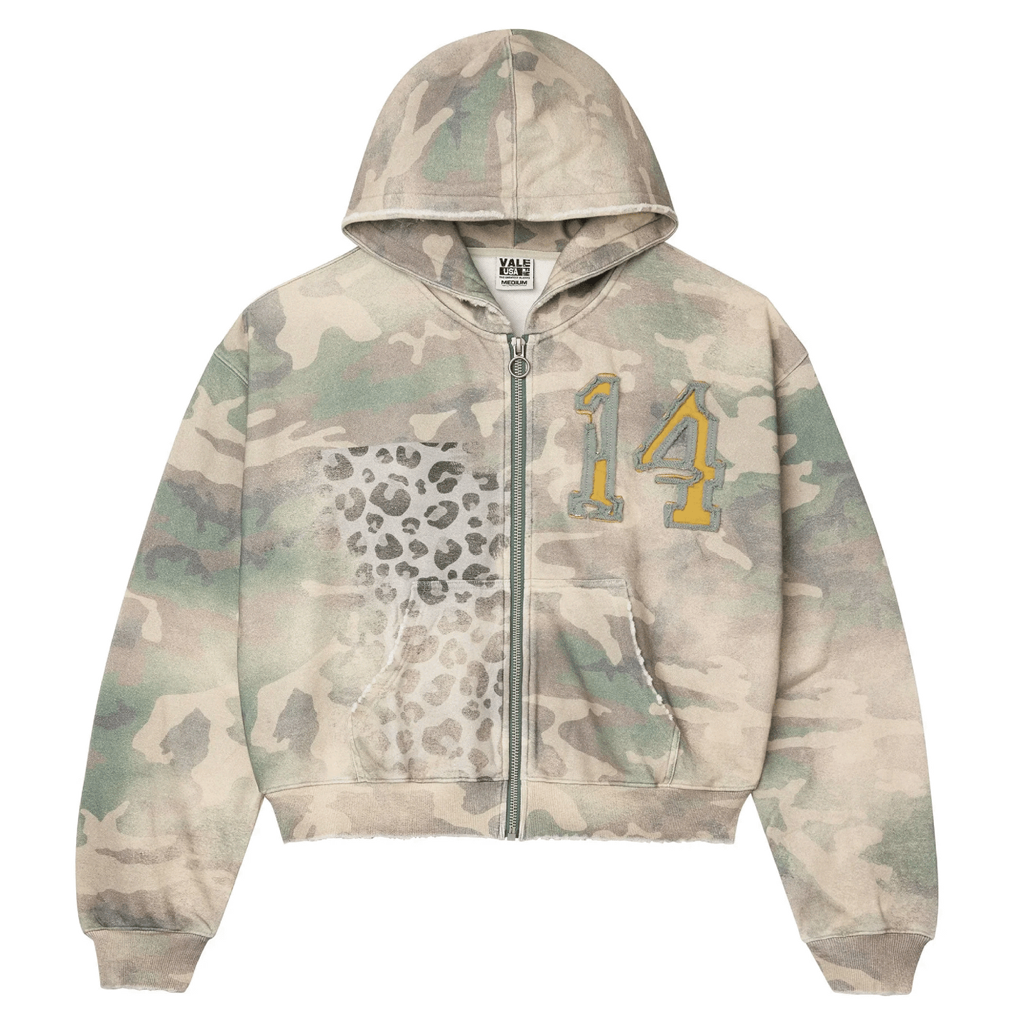 Vale Forever Cheetah Camo Zip Up