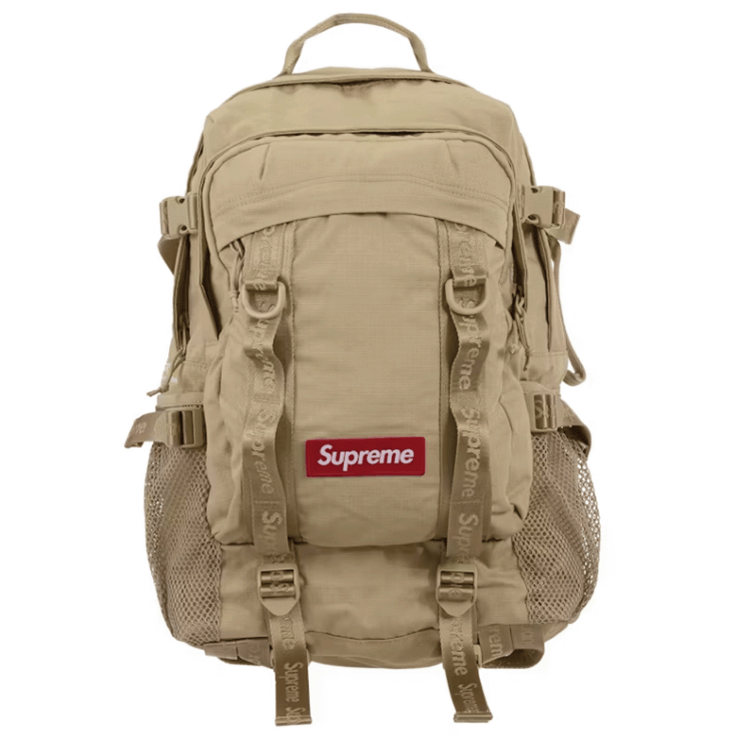 Supreme Logo Backpack (SS26) Tan