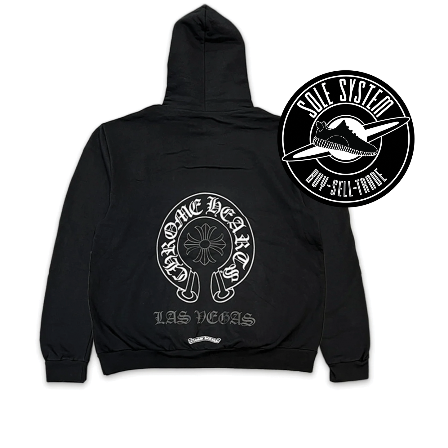 Chrome Hearts Las Vegas 20th Anniversary Horseshoe Hoodie Black