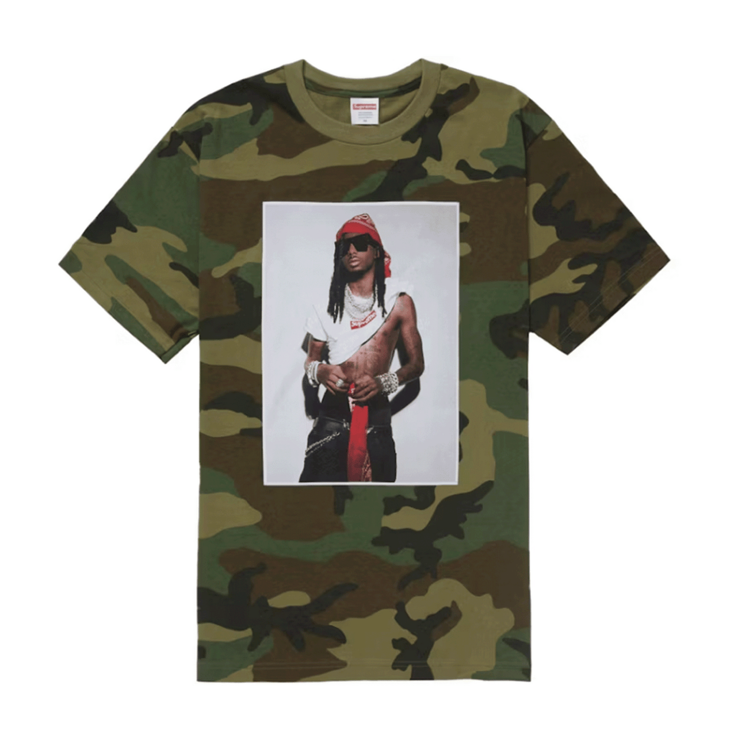 Supreme Playboi Carti Tee Woodland Camo