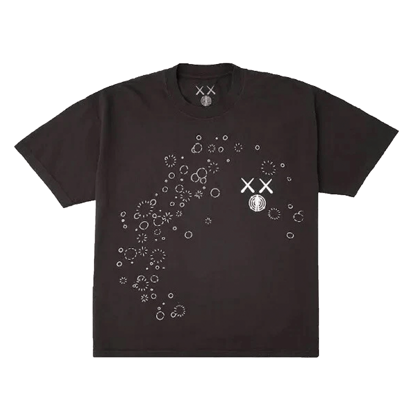KAWS For Kid Cudi Moon Man GID Tee Vintage Black