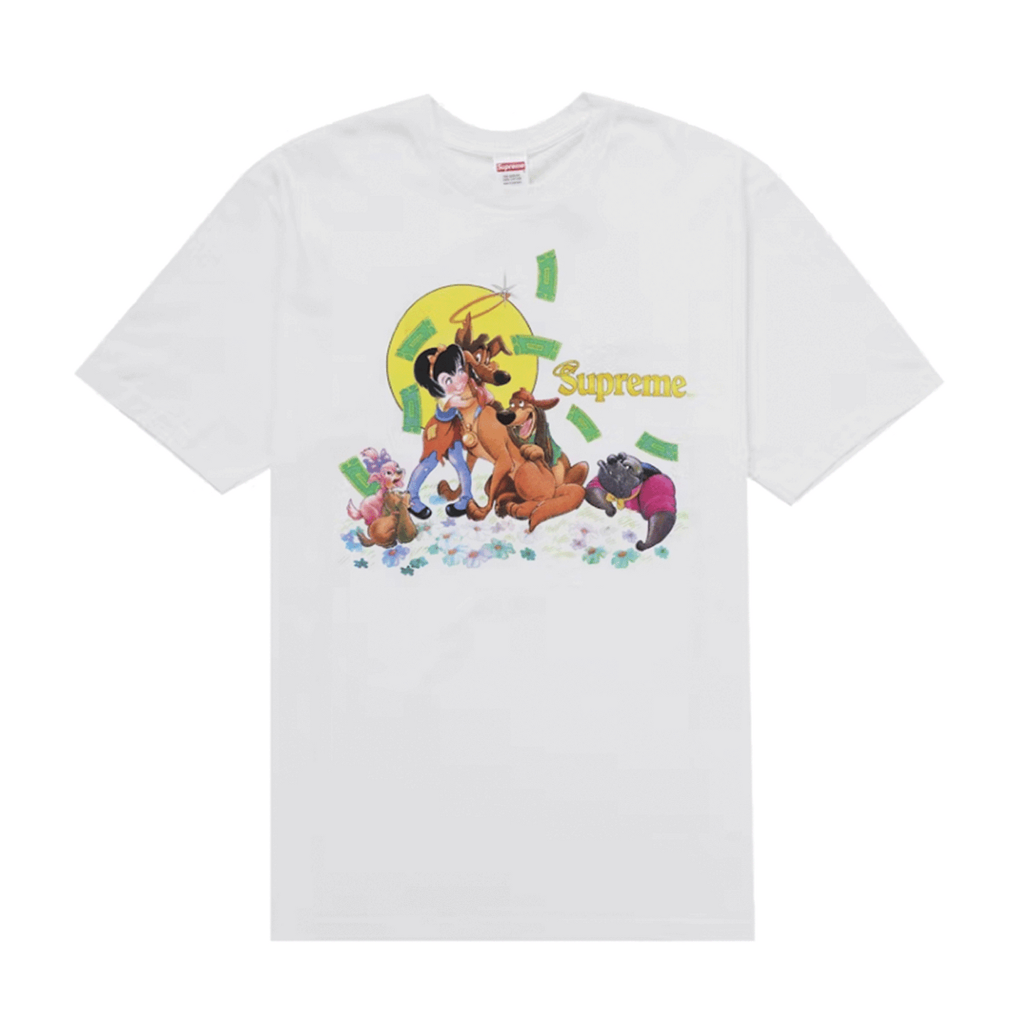 Supreme All Dogs Go To Heaven Tee White