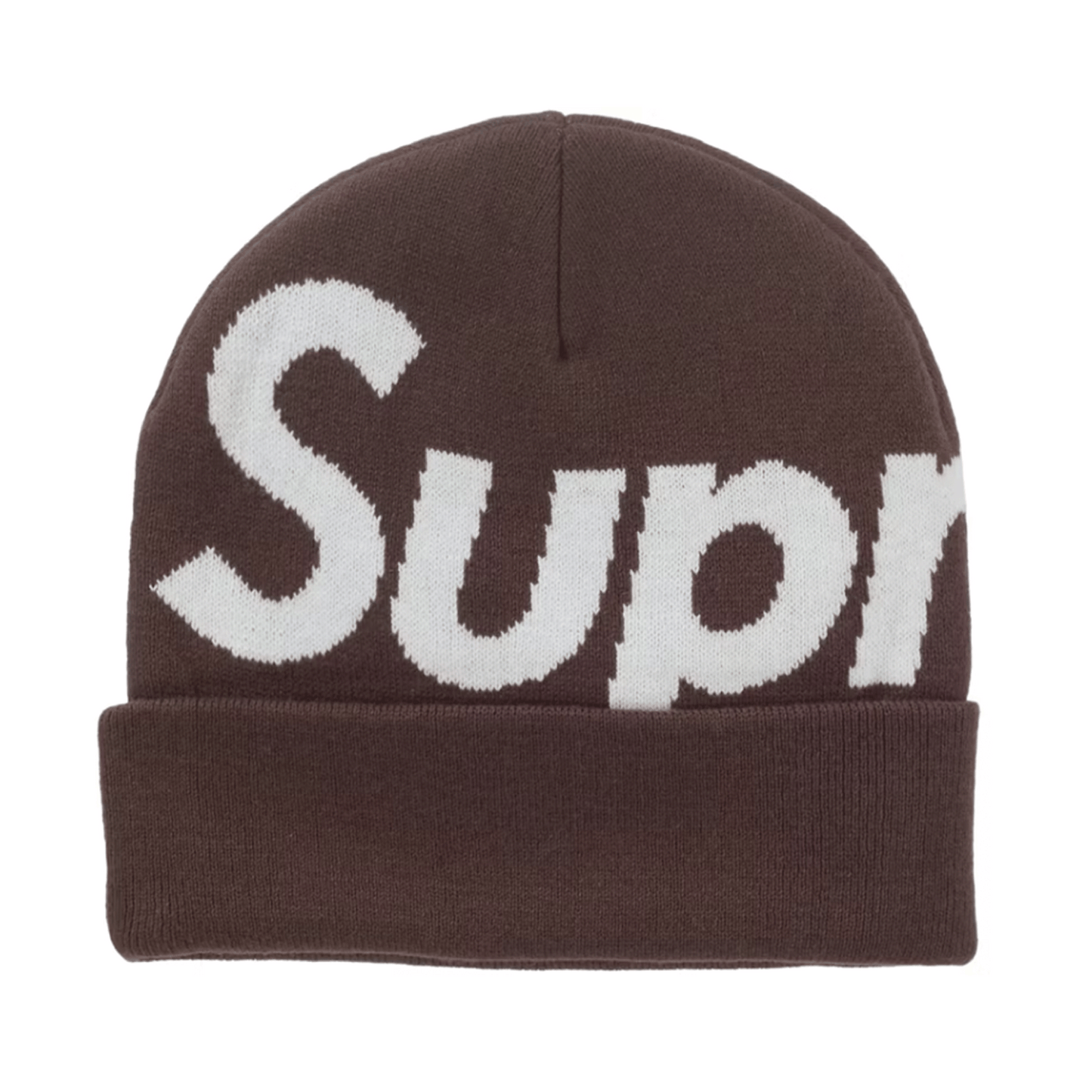 Supreme Big Logo Beanie (FW25) Brown