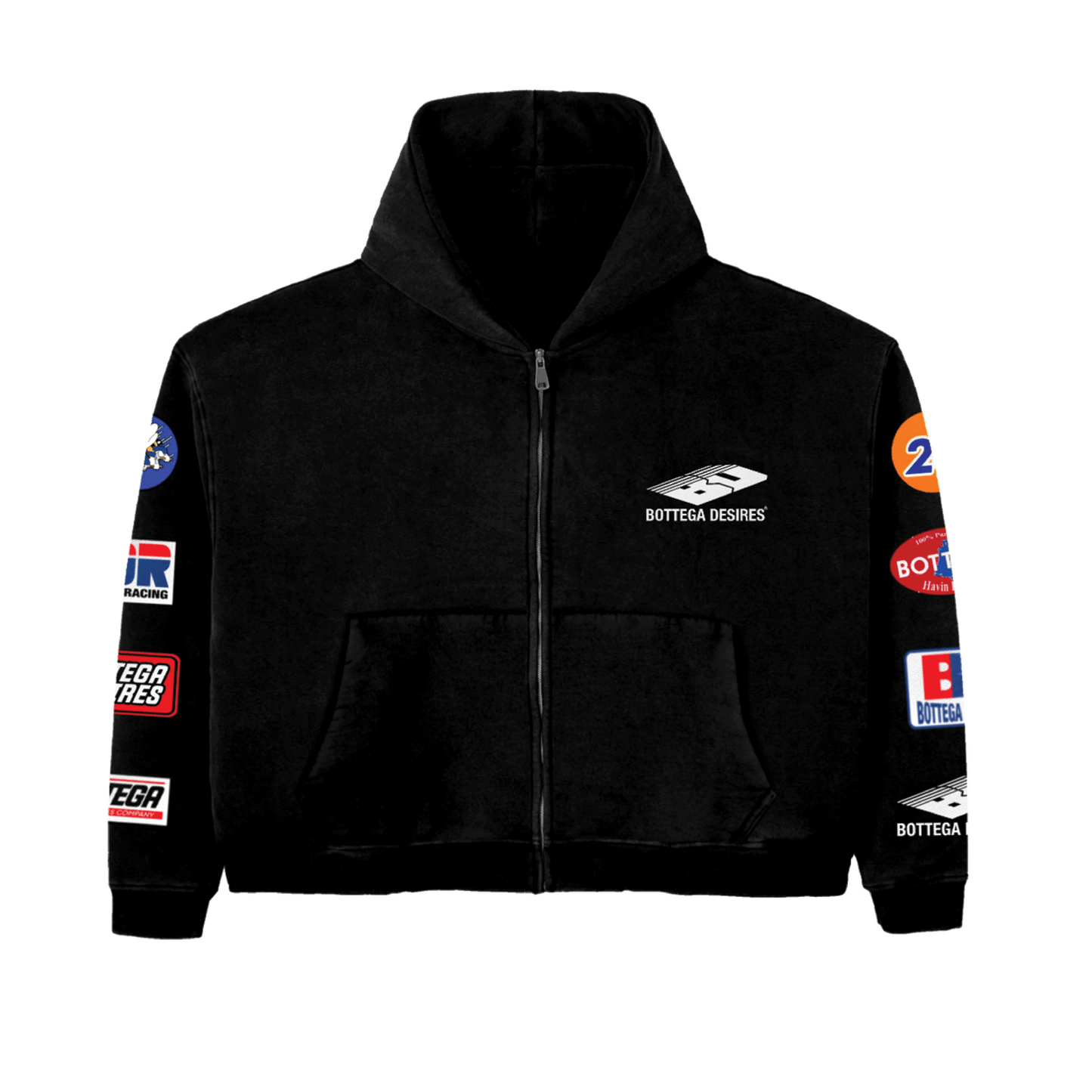 Bottega Desires Patches Jacket Black