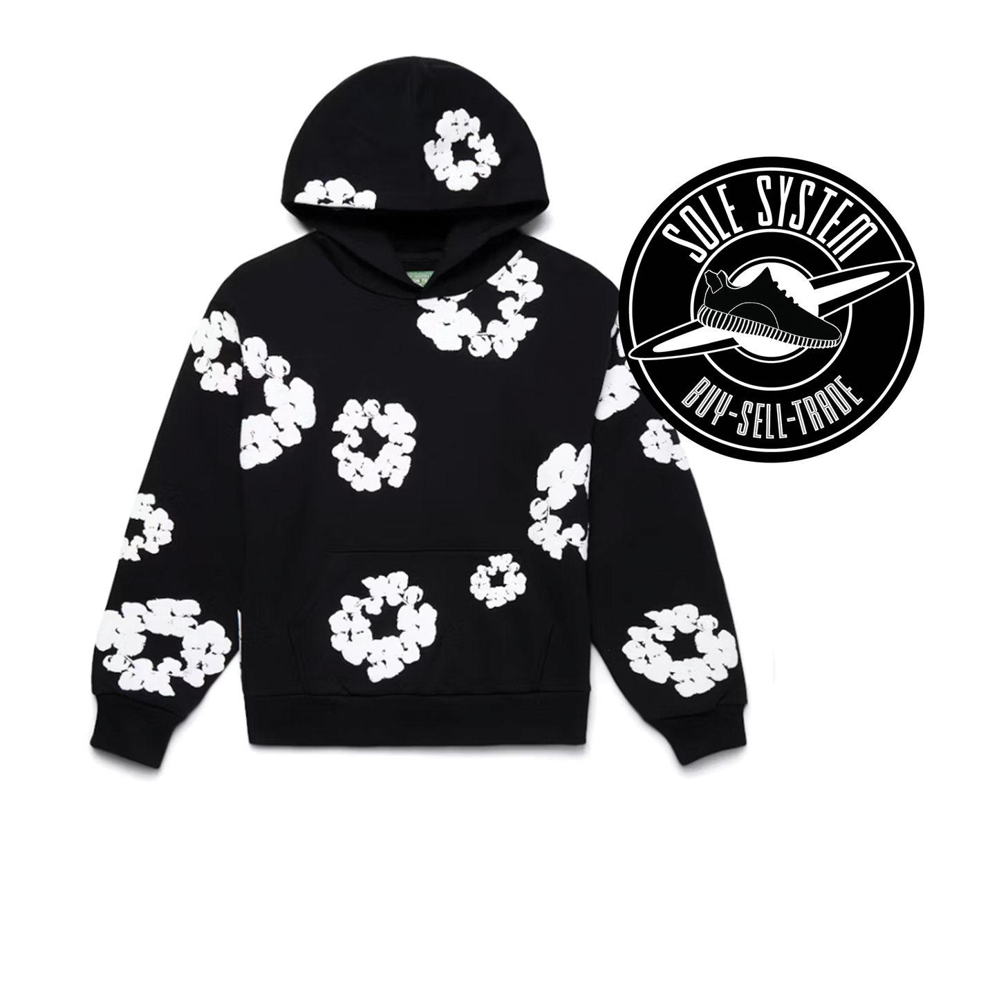 Denim Tears The Cotton Wreath Sweatshirt Black