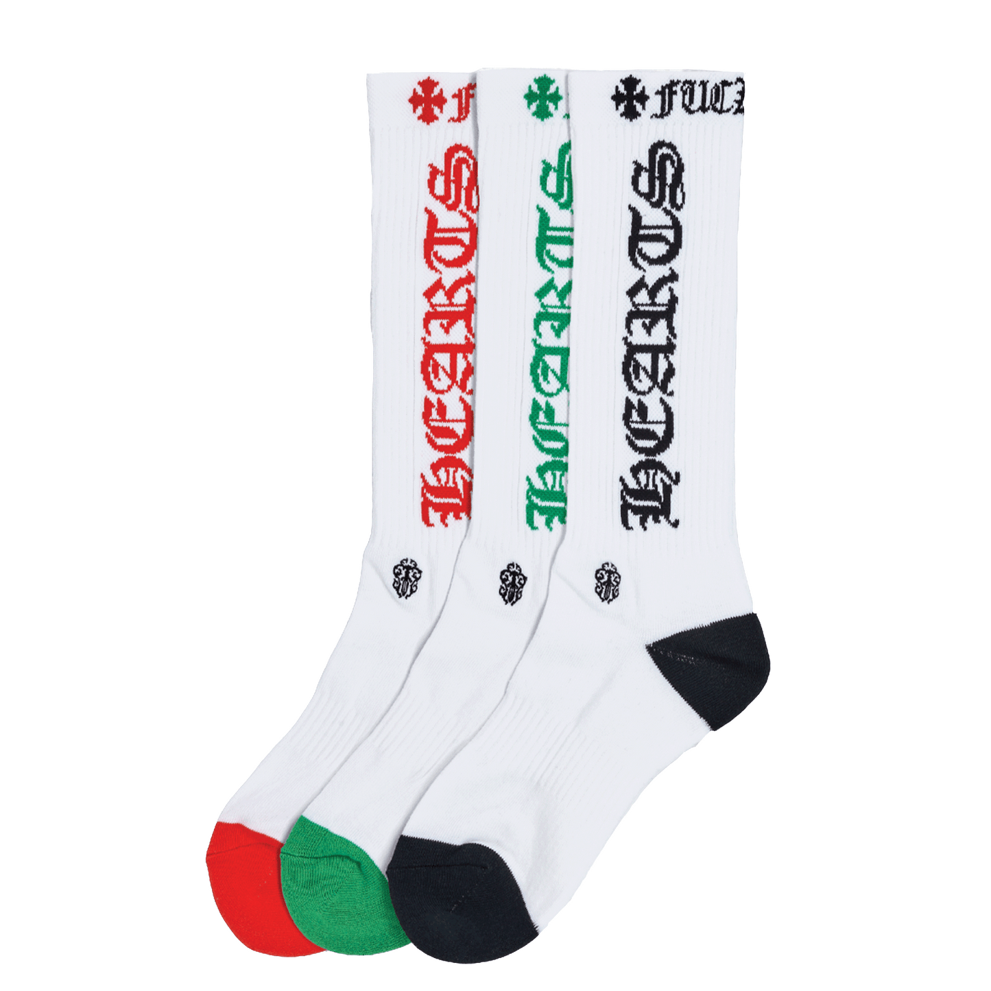 Chrome Hearts Logo Socks White (Size L)