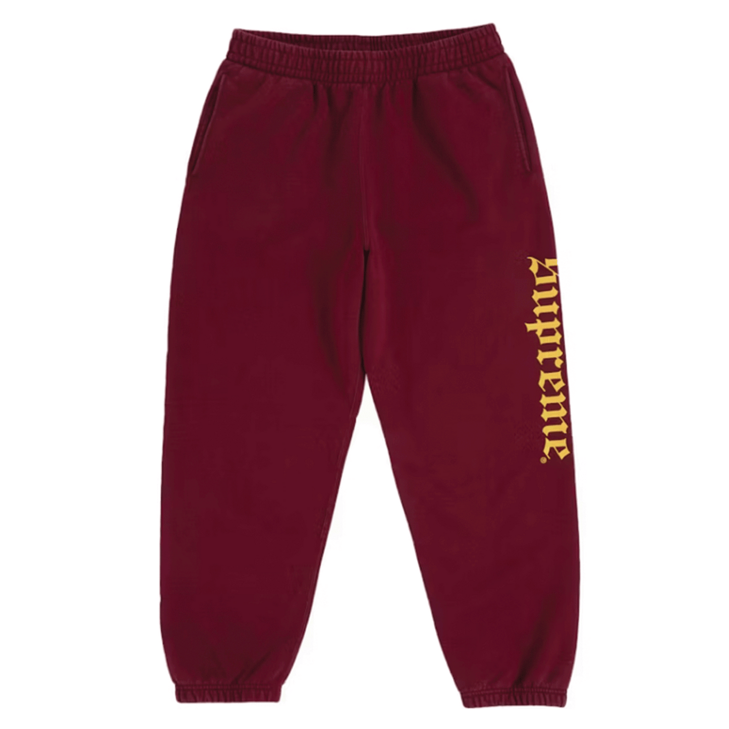 Supreme Washed Old English Sweatpant Cardinal