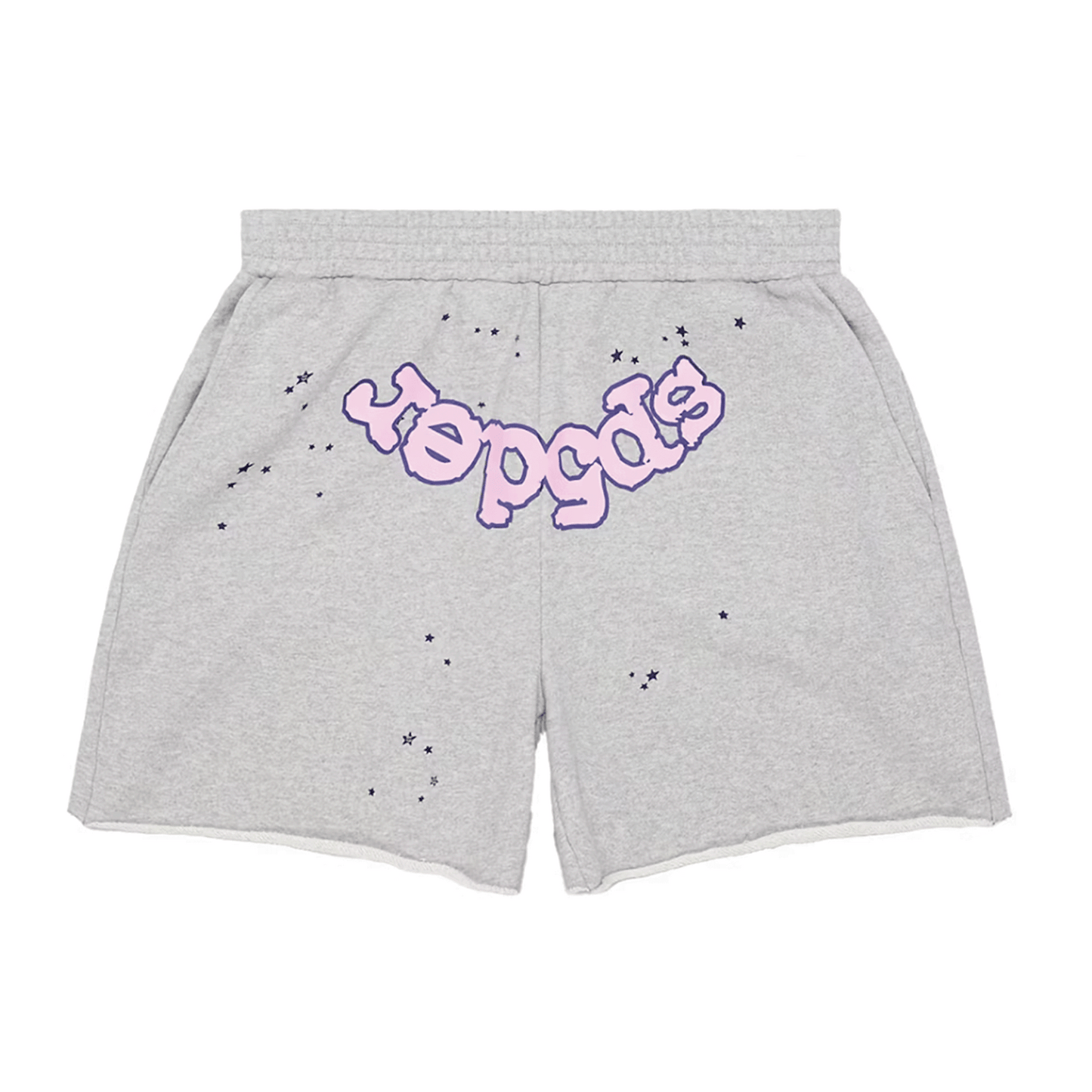 Sp5der Web Logo Sweat Short Heather Grey