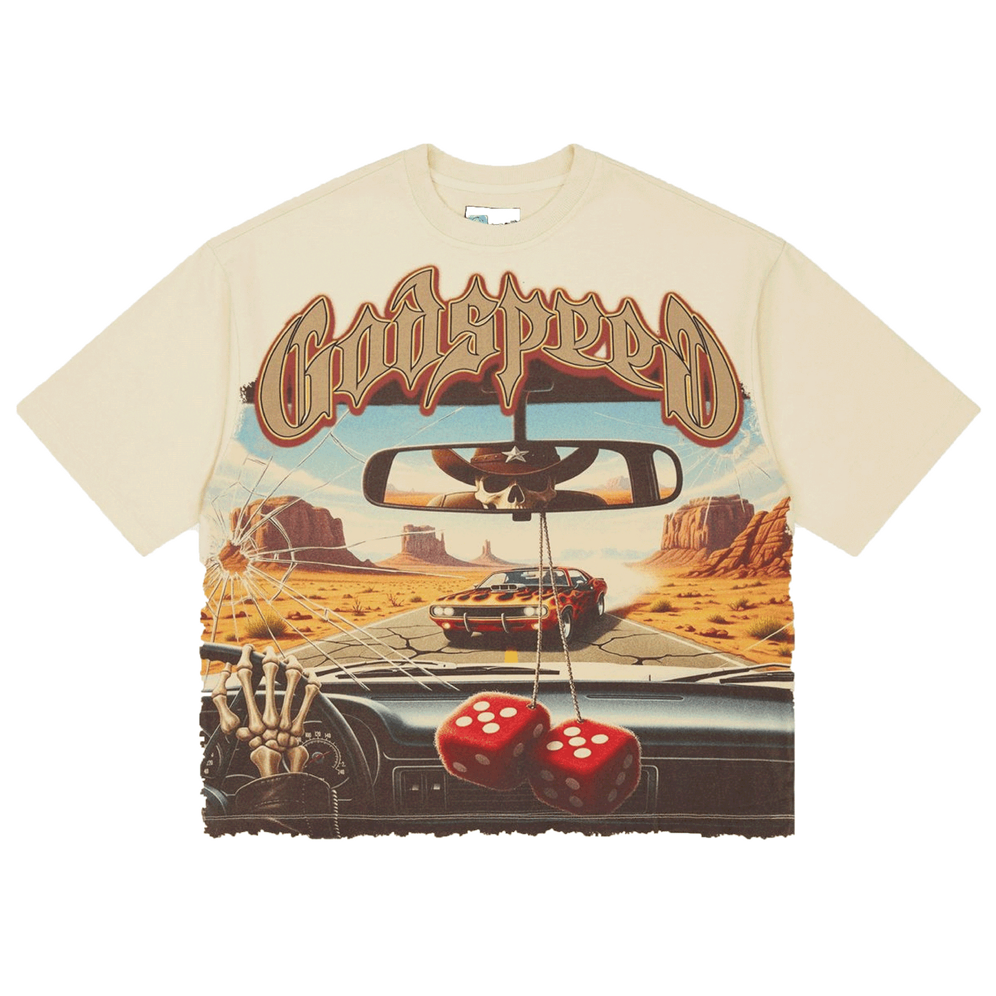 GODSPEED ON THE RUN II T-Shirt Bone