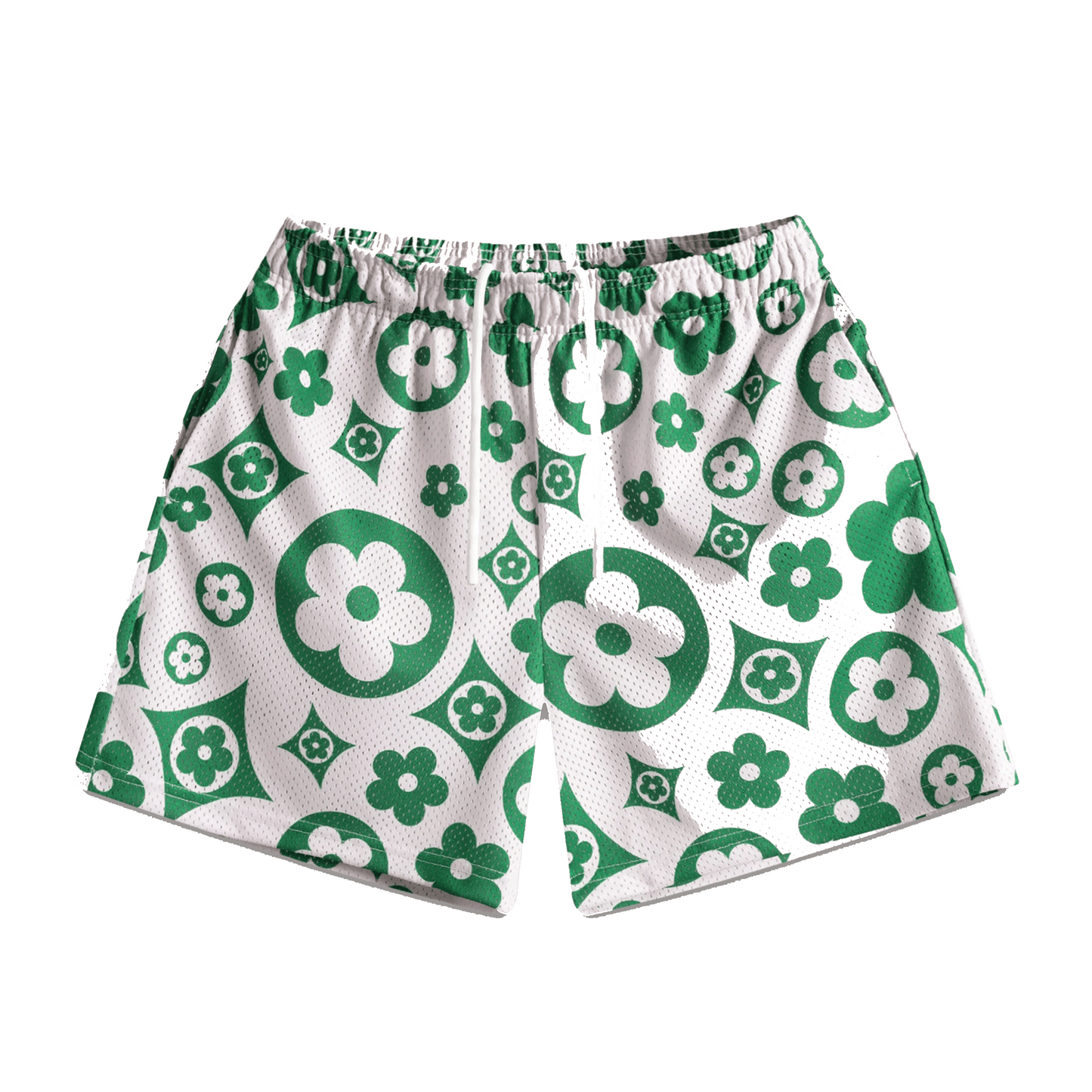 Bravest Cream Flower Shorts