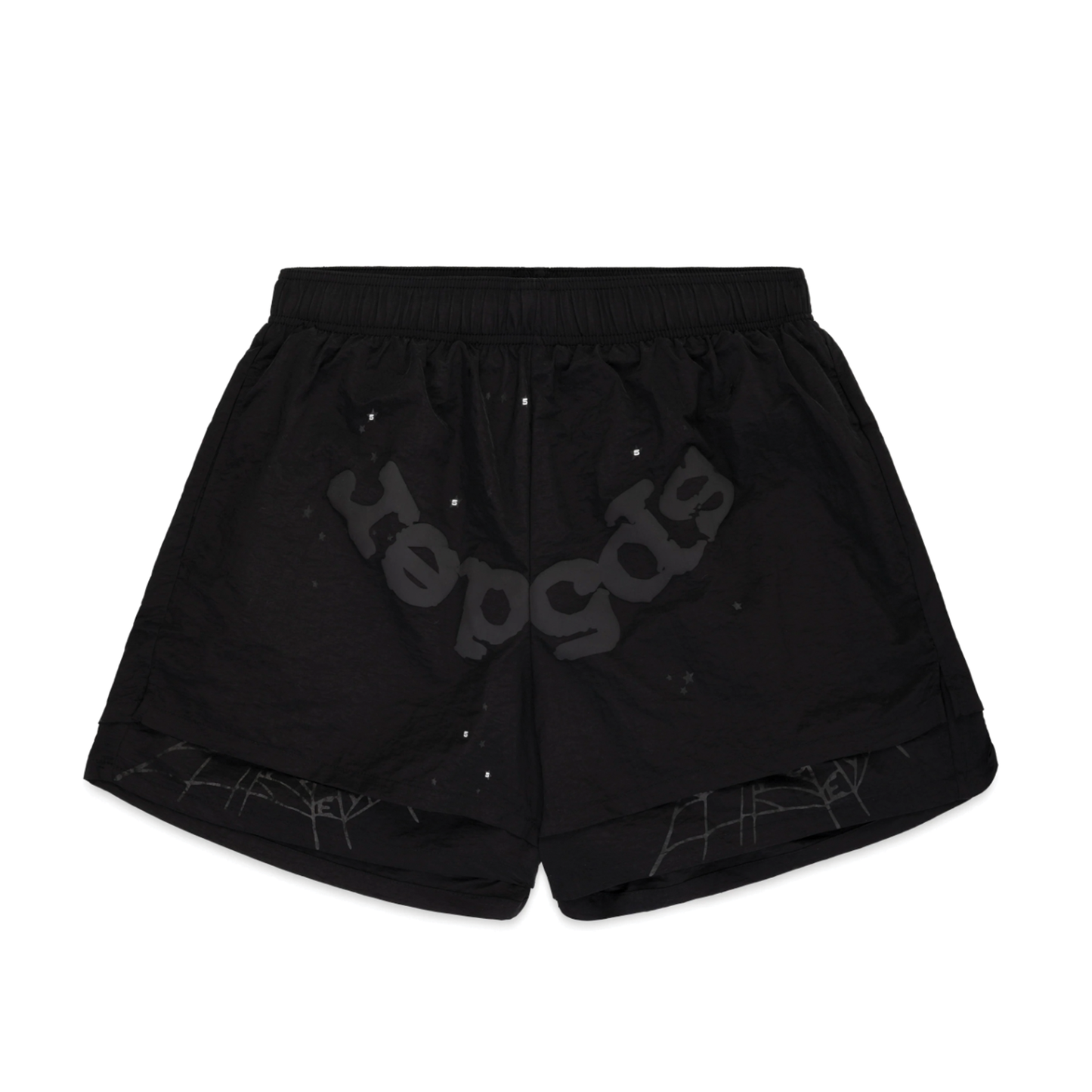 Sp5der OG WEB DOUBLE LAYER SHORT Black
