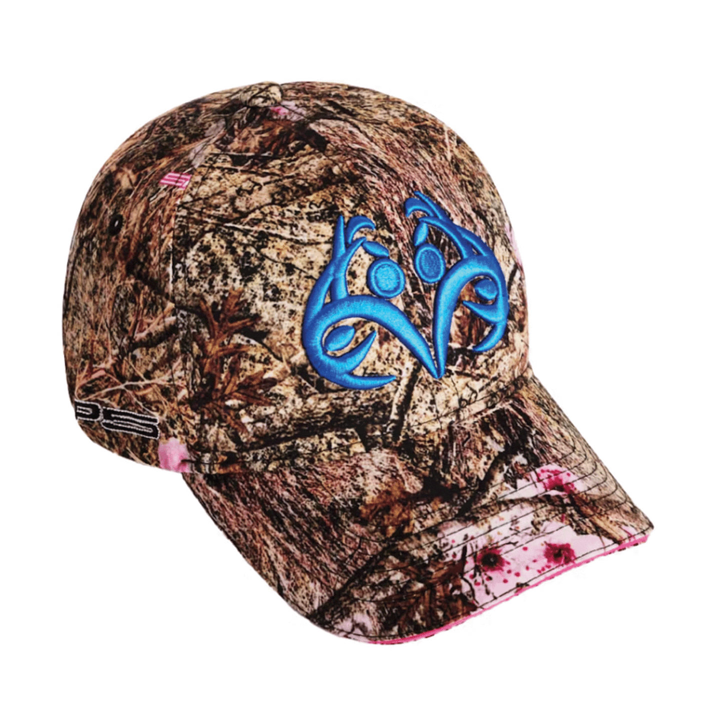 Sp5der Blue Logo Cap Real Tree Camo