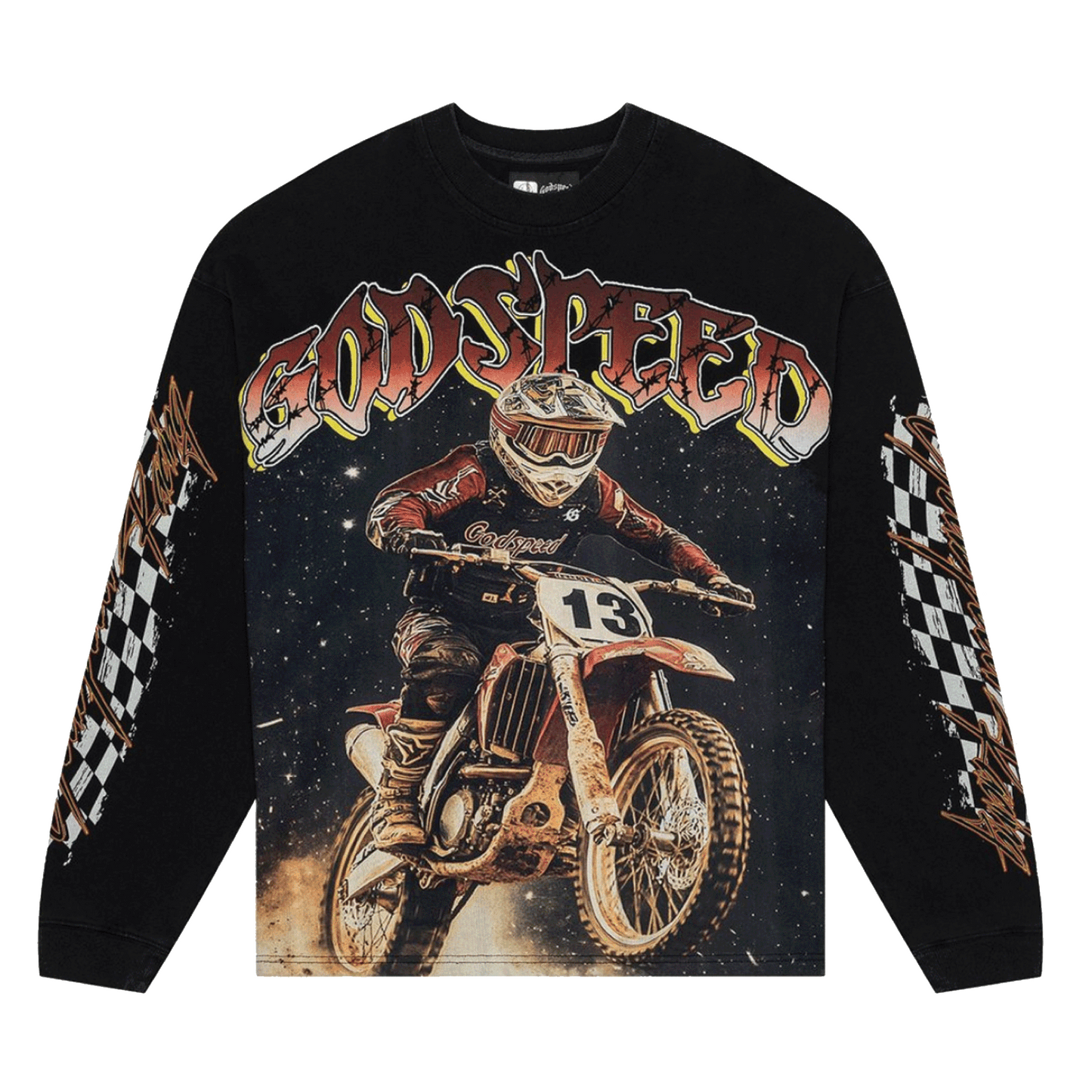 GodSpeed Full Throttle LS T-Shirt Black Wash