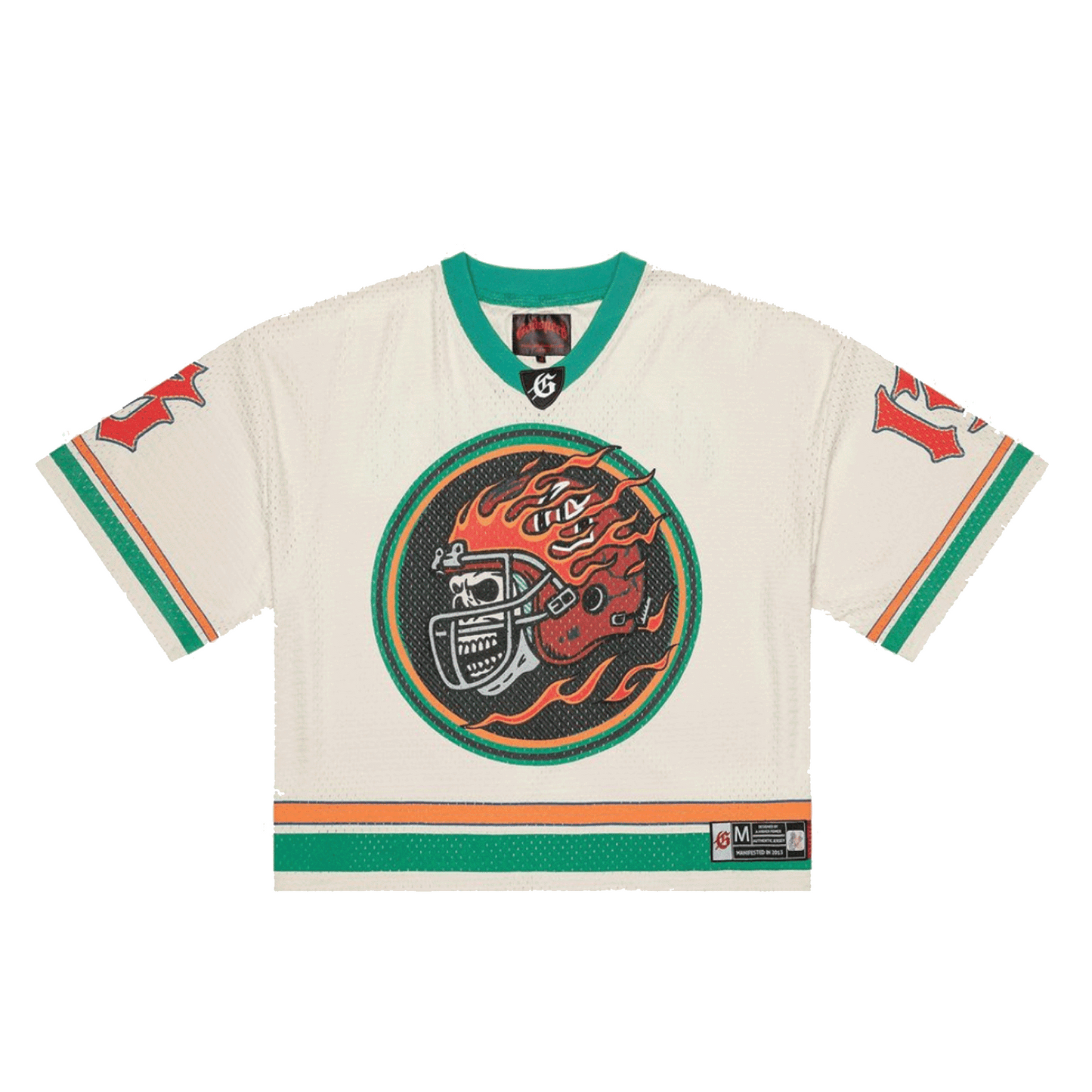 GodSpeed First Down Jersey Bone/Teal/Orange NYC