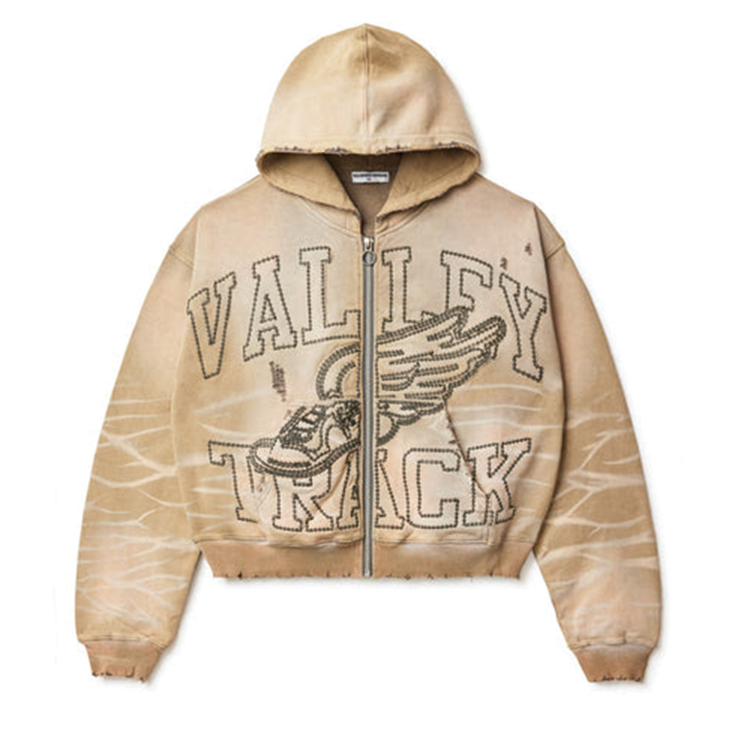 Vale Sand Garden Zip Up Hoodie