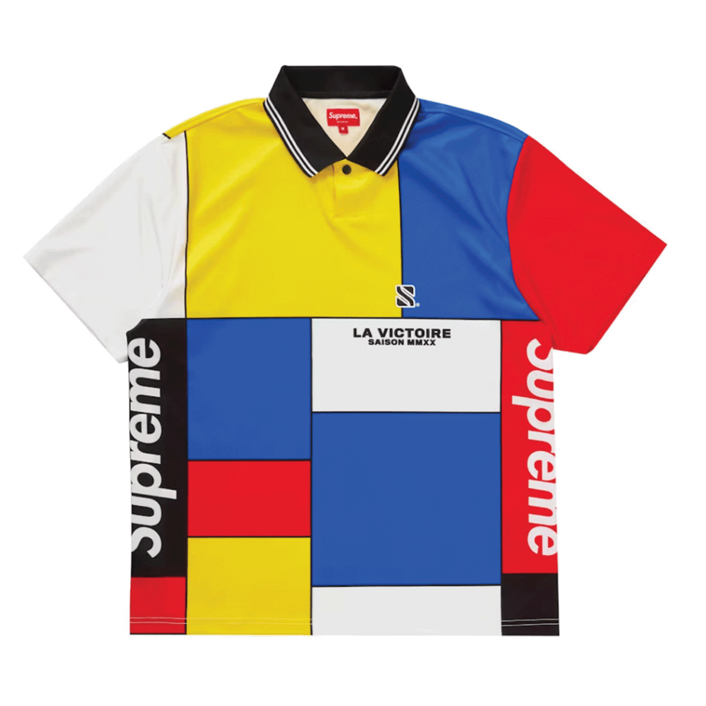 Supreme Colorblocked Soccer Polo Red