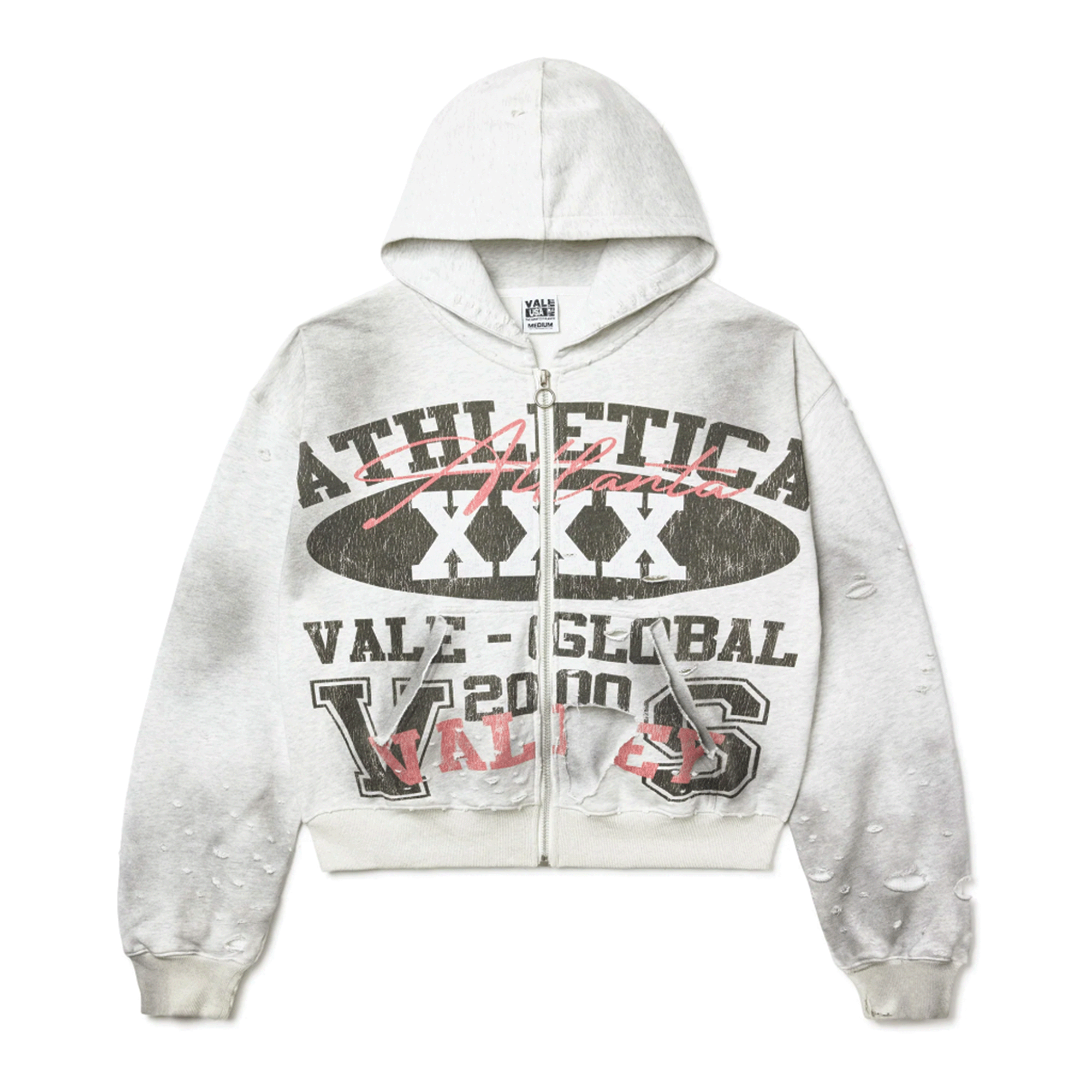 Vale Forever Destroyer Zip Up Hoodie – Sole System