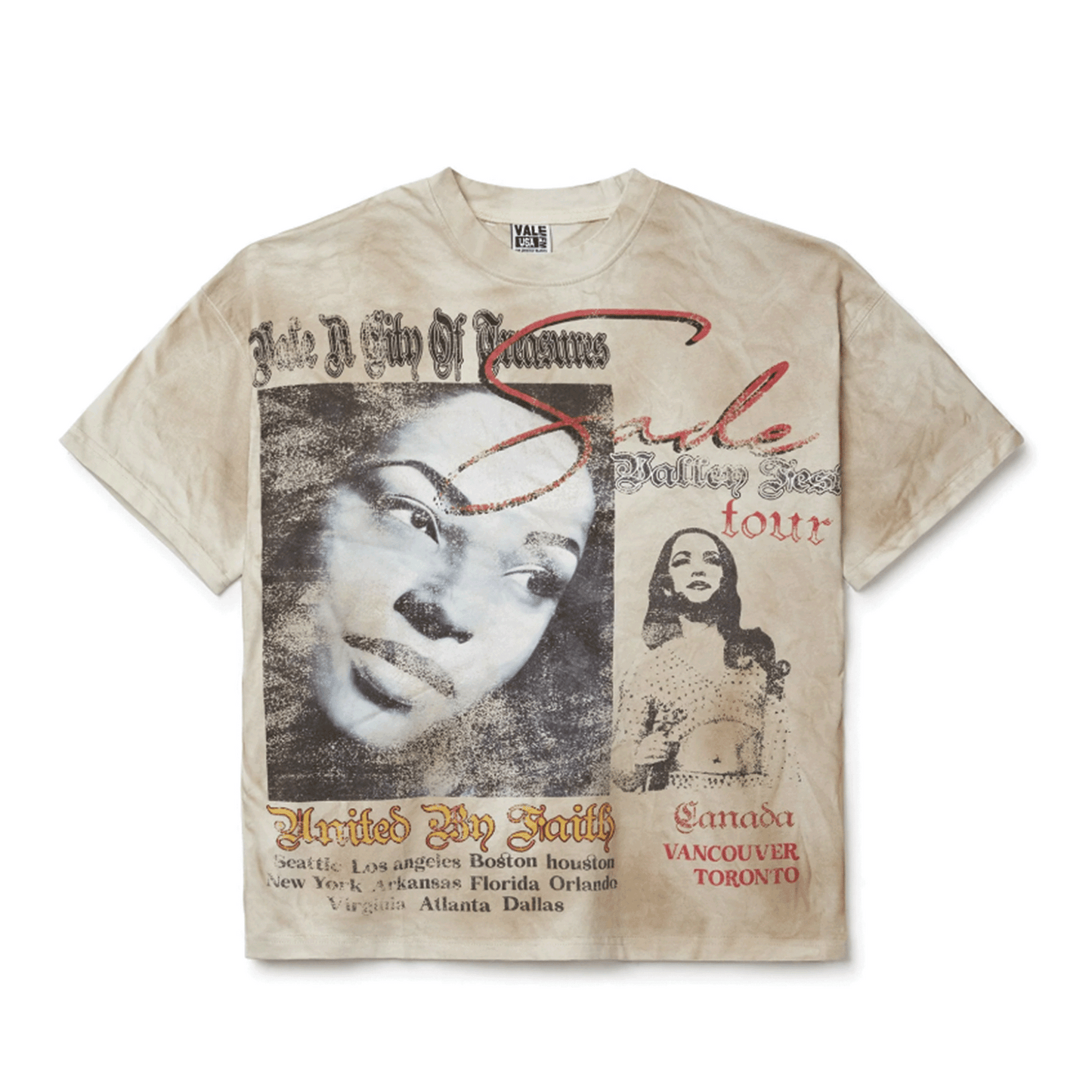 Valley Tour Sade Cream Tee