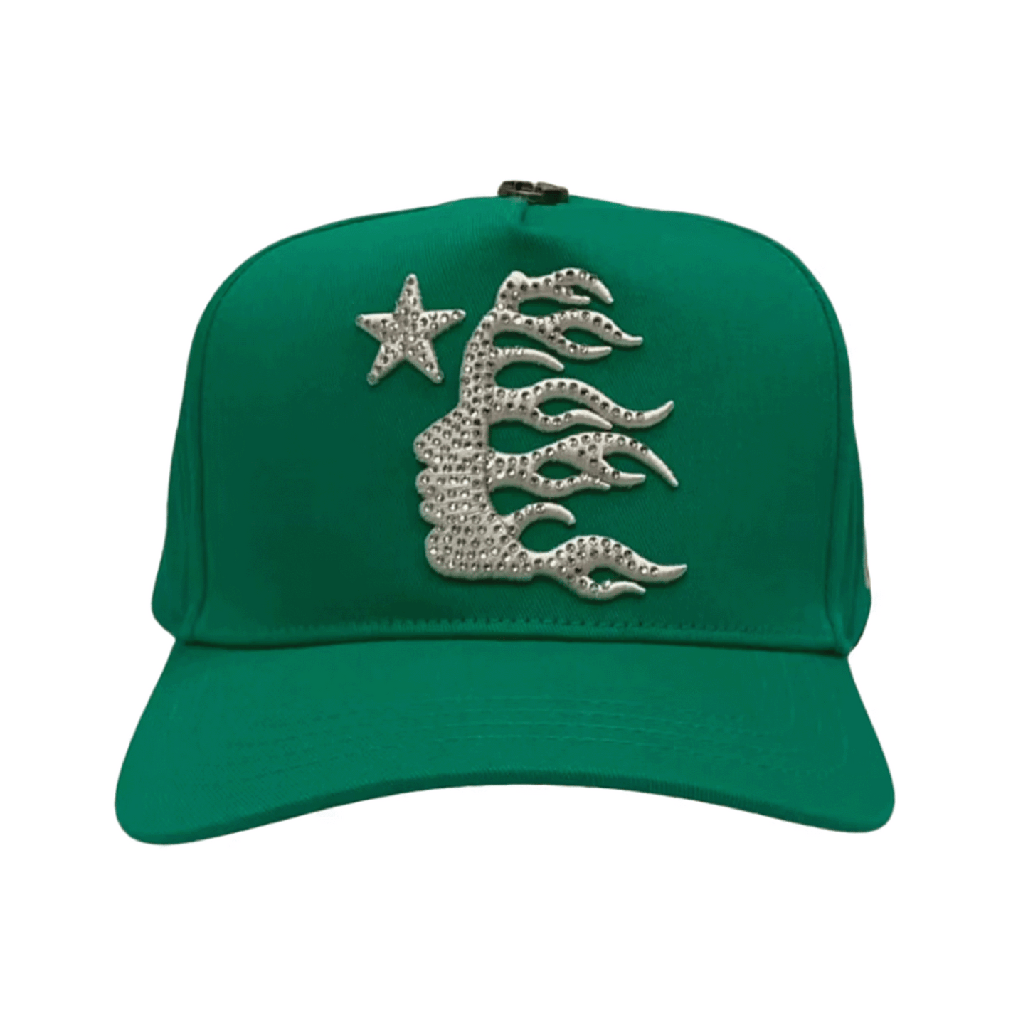 Hellstar OG Logo Rhinestone Cap Green