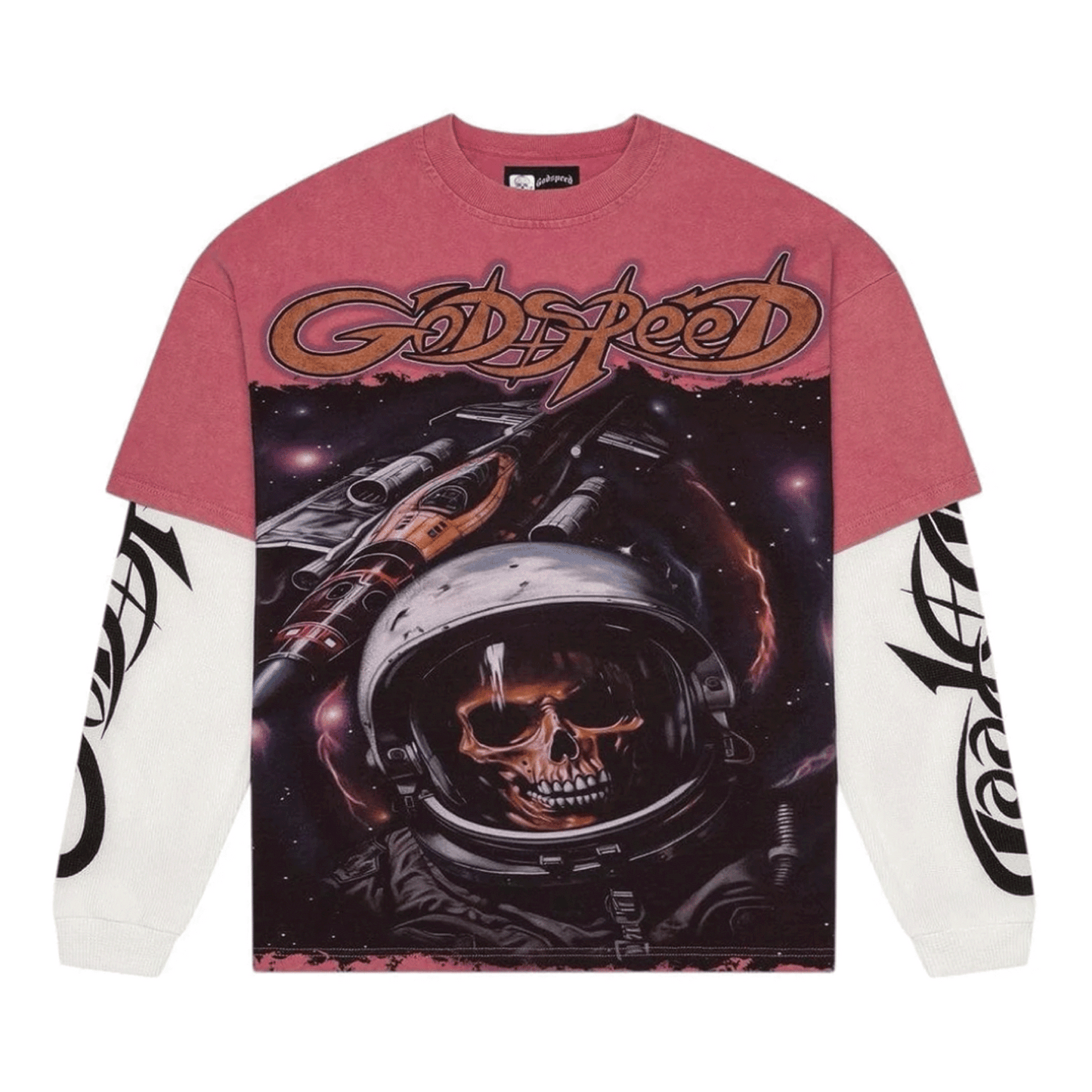 Godspeed Space Traveler LS T Shirt Pink