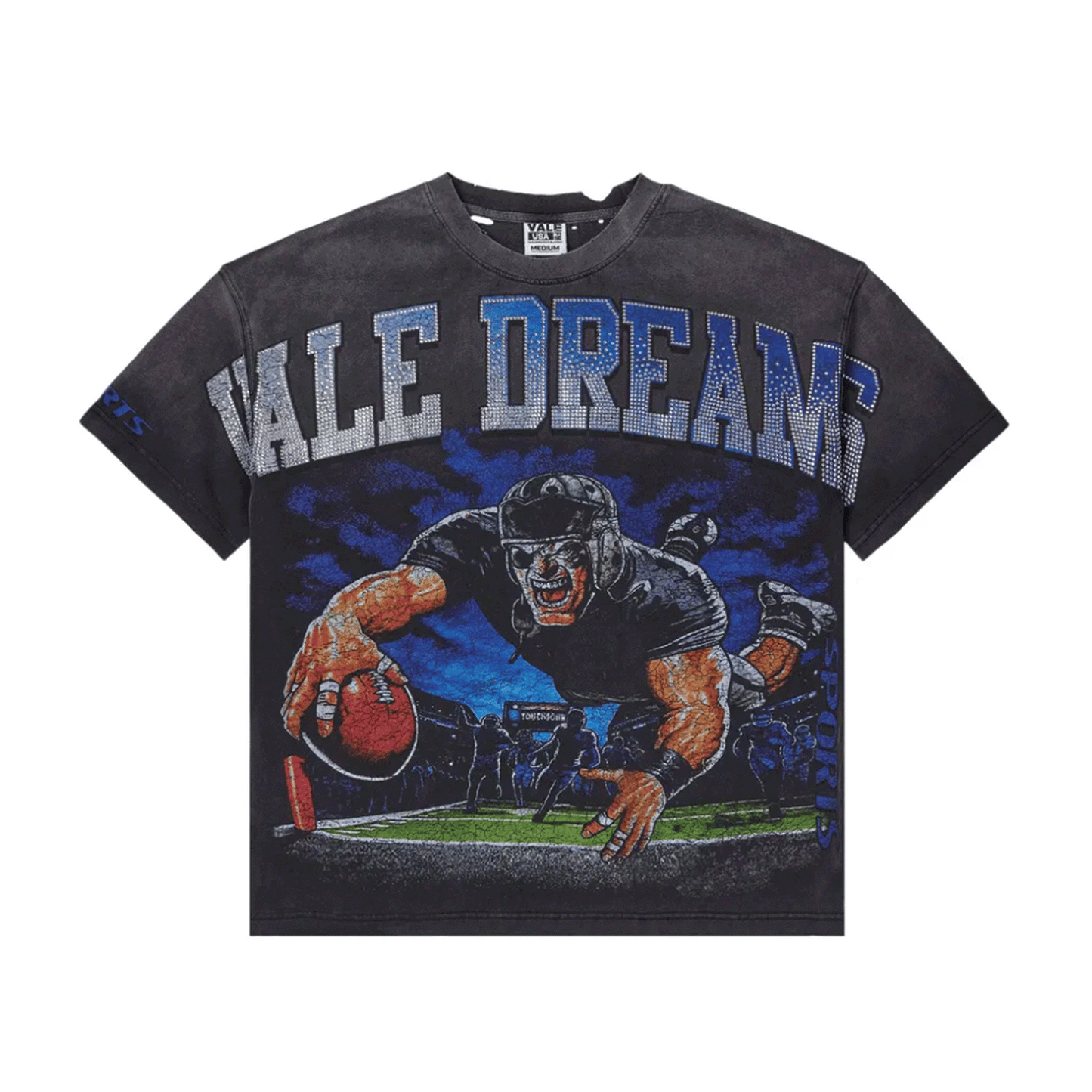 Vale Forever Gridiron Bling Tee Black
