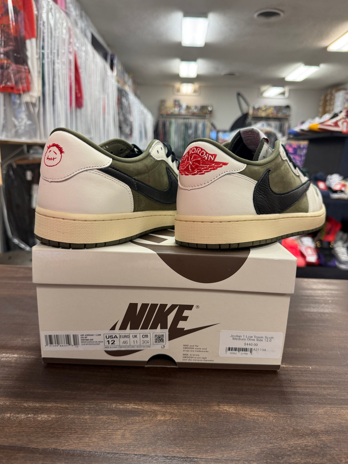 Jordan 1 Low Travis Scott Medium Olive