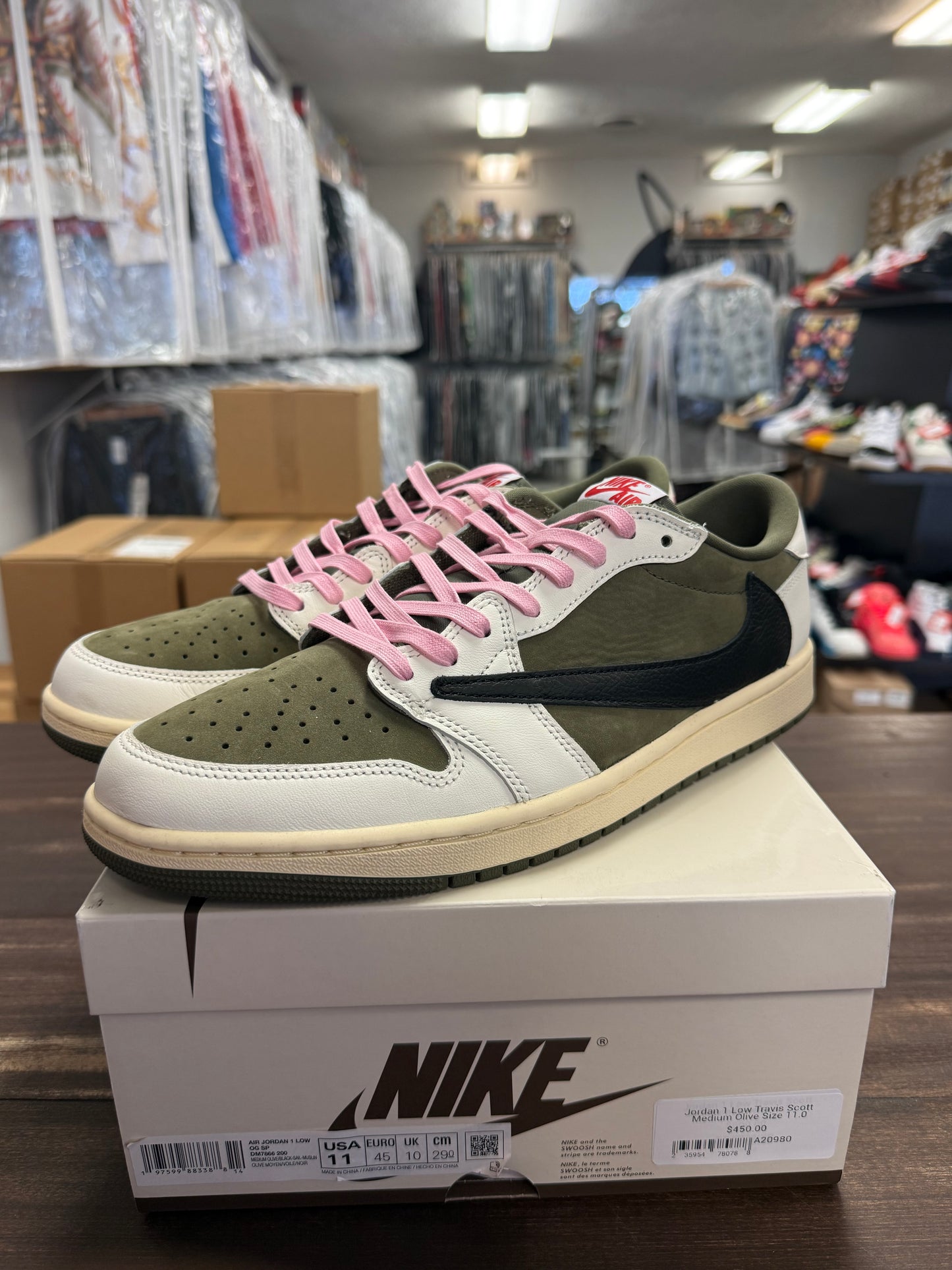 Jordan 1 Low Travis Scott Medium Olive