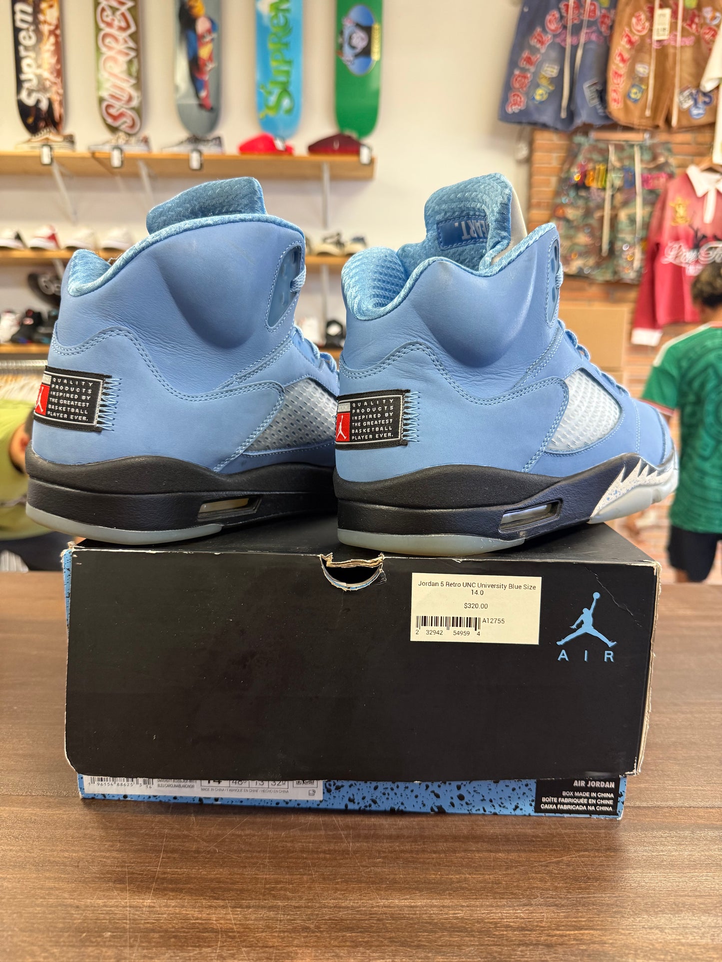 Jordan 5 Retro UNC University Blue