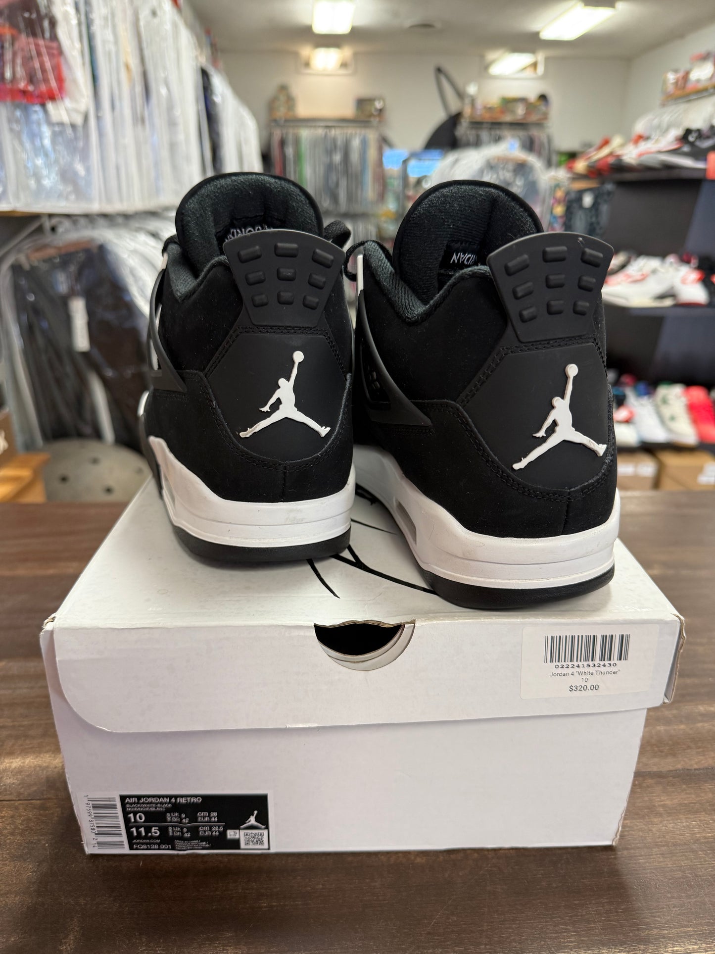 Jordan 4 Retro White Thunder