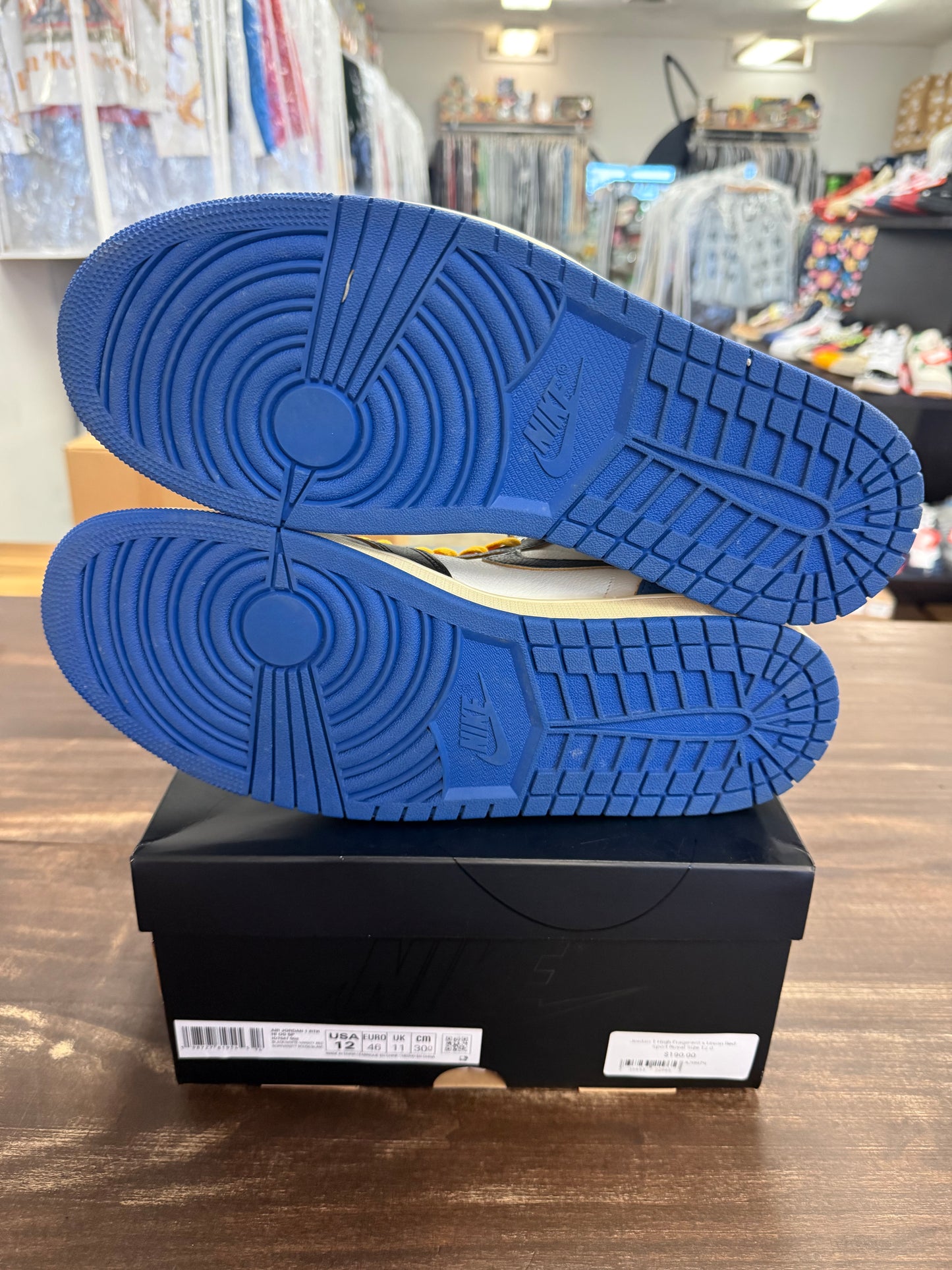 Jordan 1 High Fragment x Union Red Sport Royal