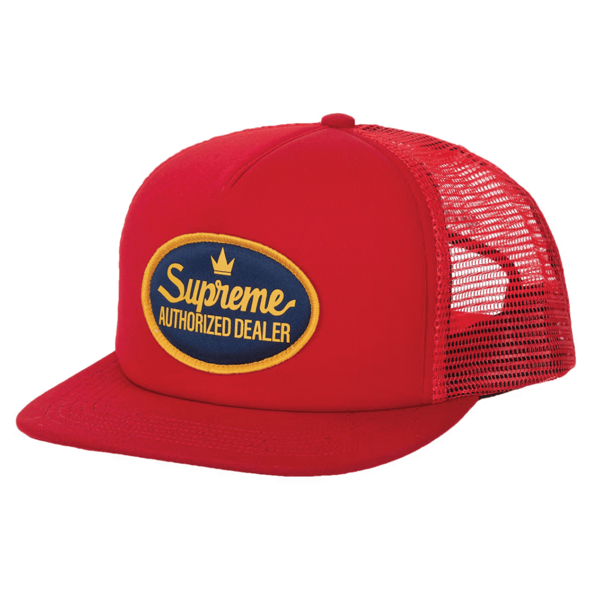 Supreme Authorized Mesh Back 5-Panel Cap (FW26) Red