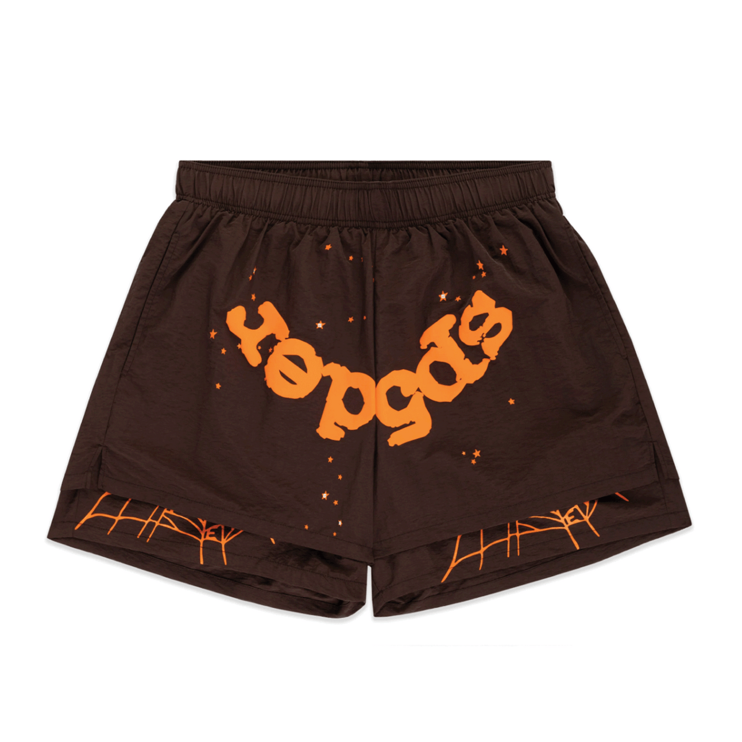 Sp5der Web Double Layer Short Brown
