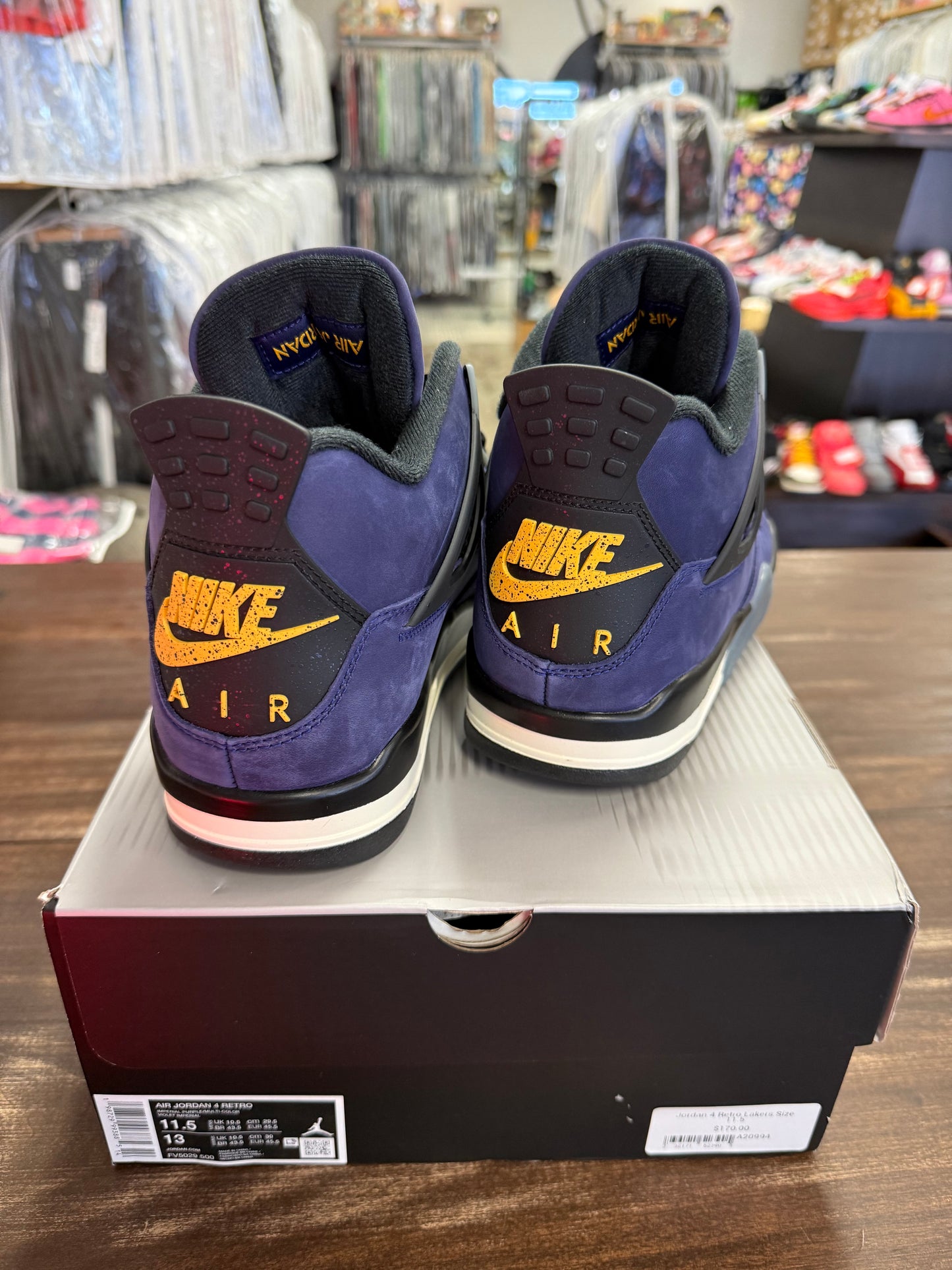 Jordan 4 Retro Lakers
