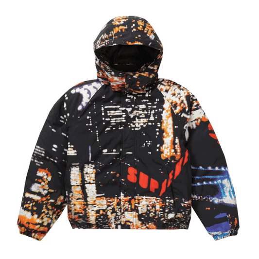 Supreme City Lights Puffy Jacket Black
