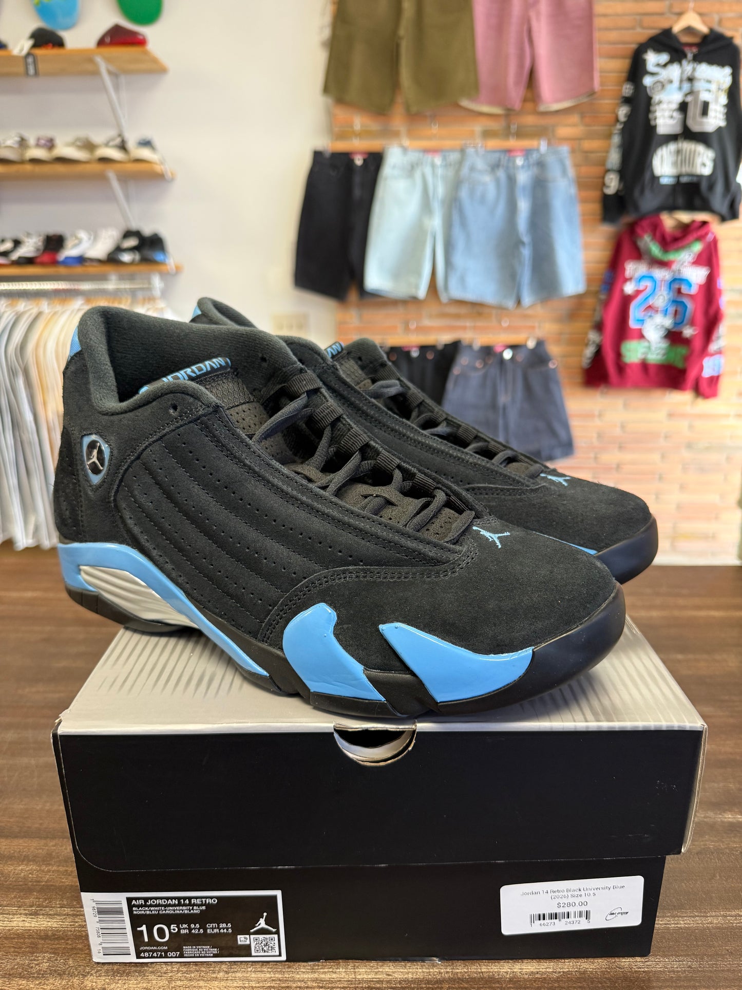 Jordan 14 Retro Black University Blue (2026)