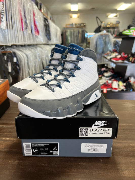Jordan 9 Retro Flint Grey French Blue (2026) (GS)