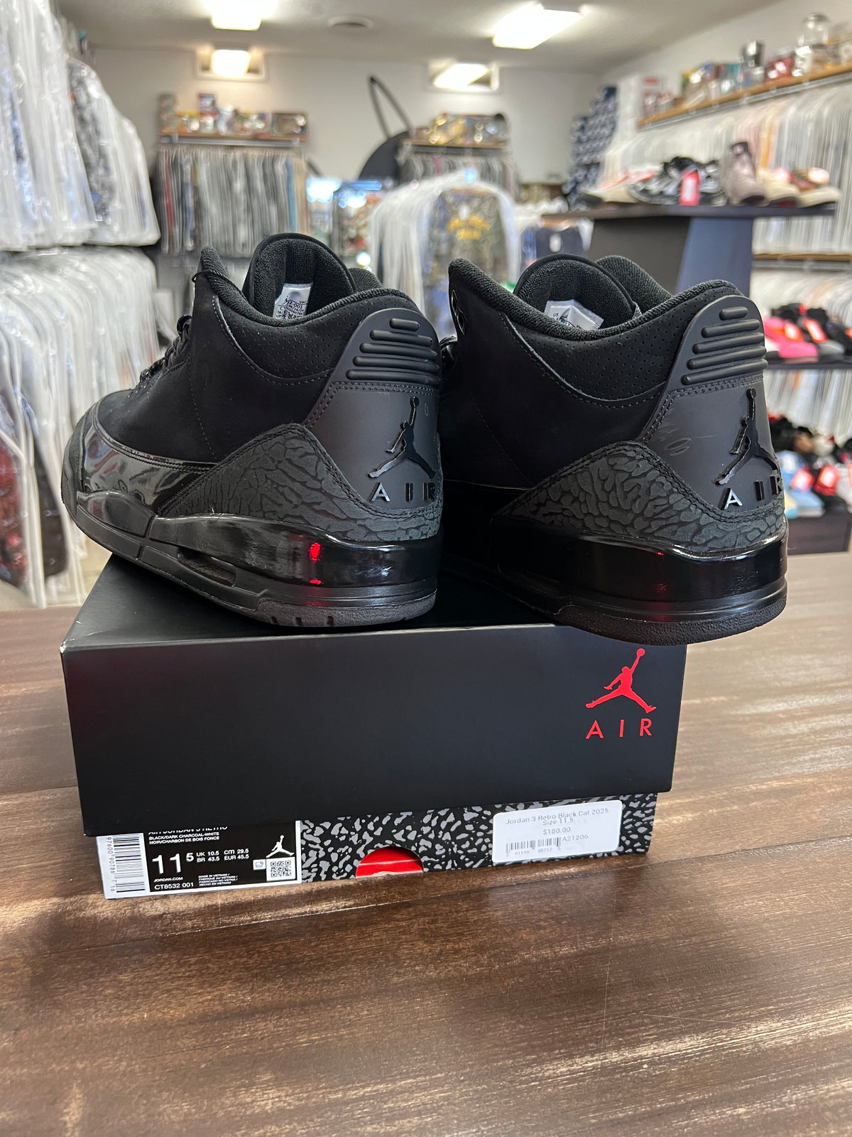 Jordan 3 Retro Black Cat 2025
