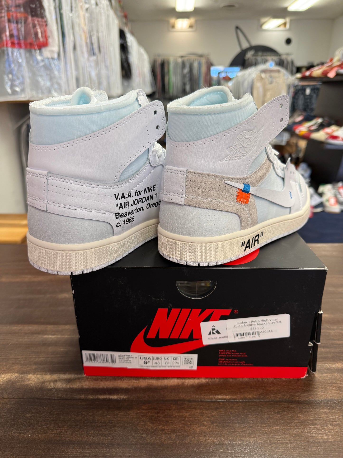 Jordan 1 Retro High Virgil Abloh Archive Alaska