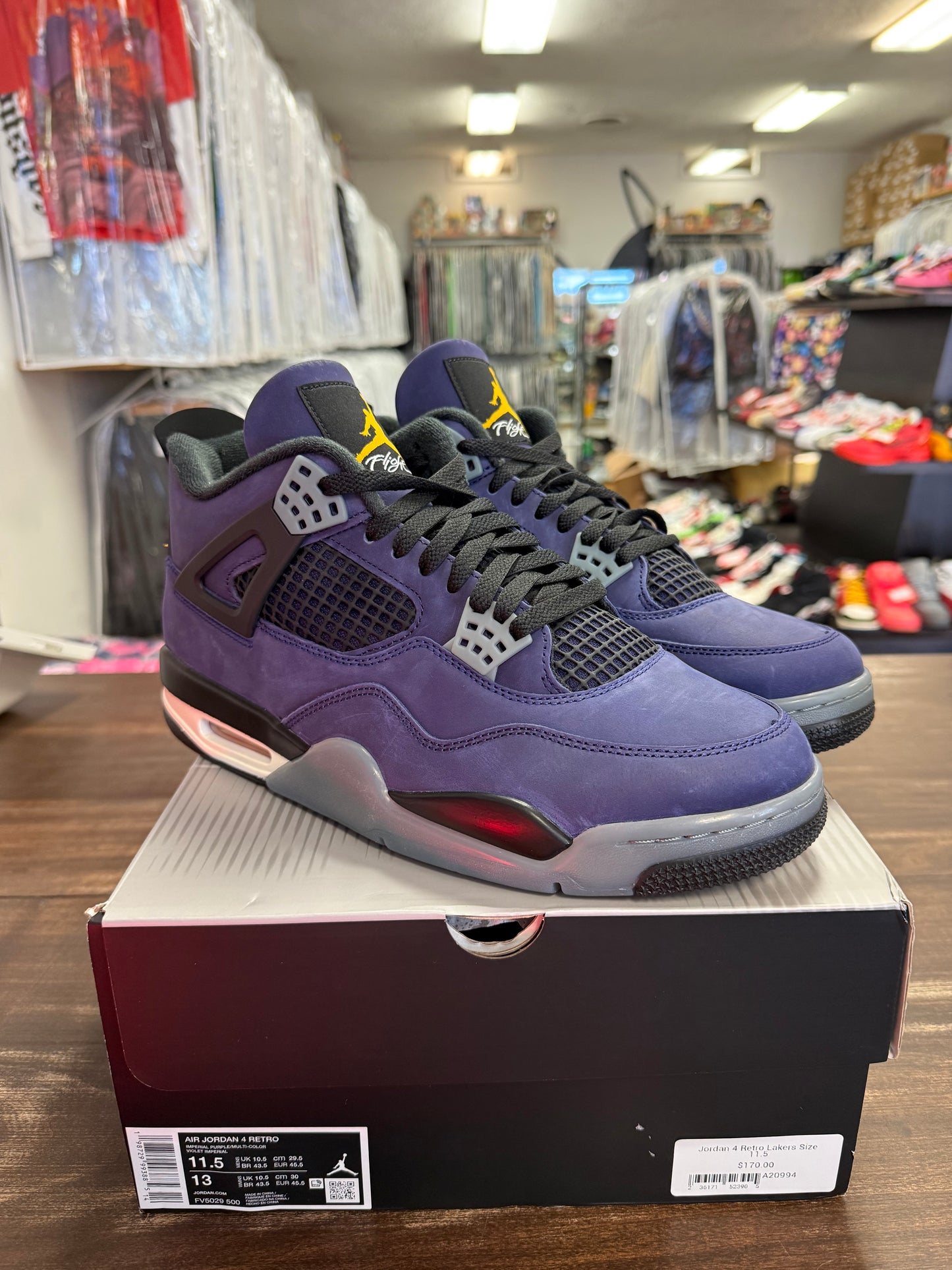 Jordan 4 Retro Lakers