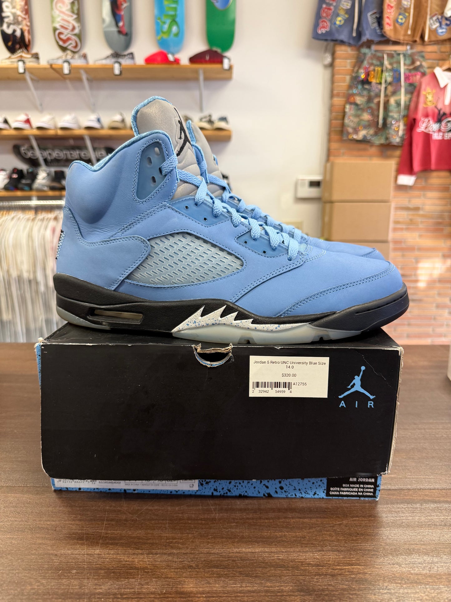 Jordan 5 Retro UNC University Blue