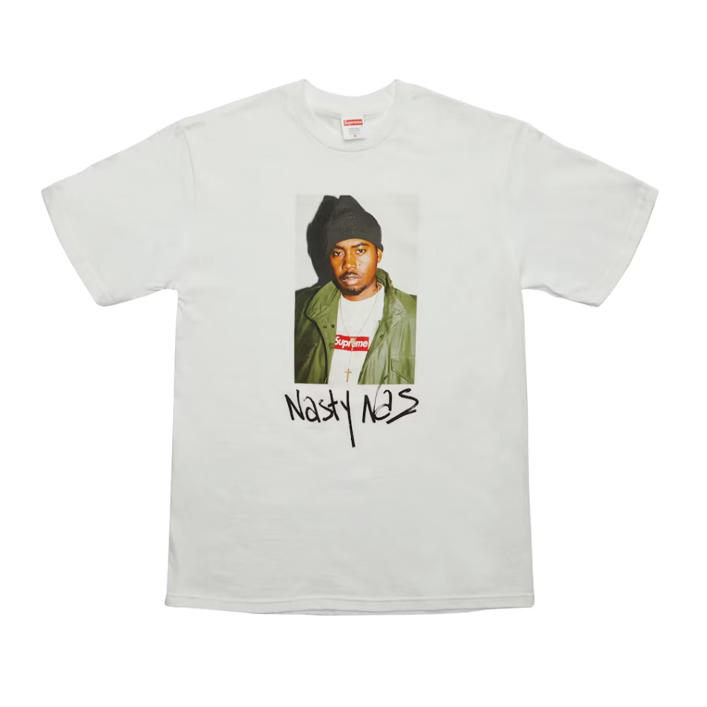Supreme Nas Tee White