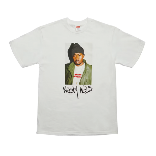 Supreme Nas Tee White