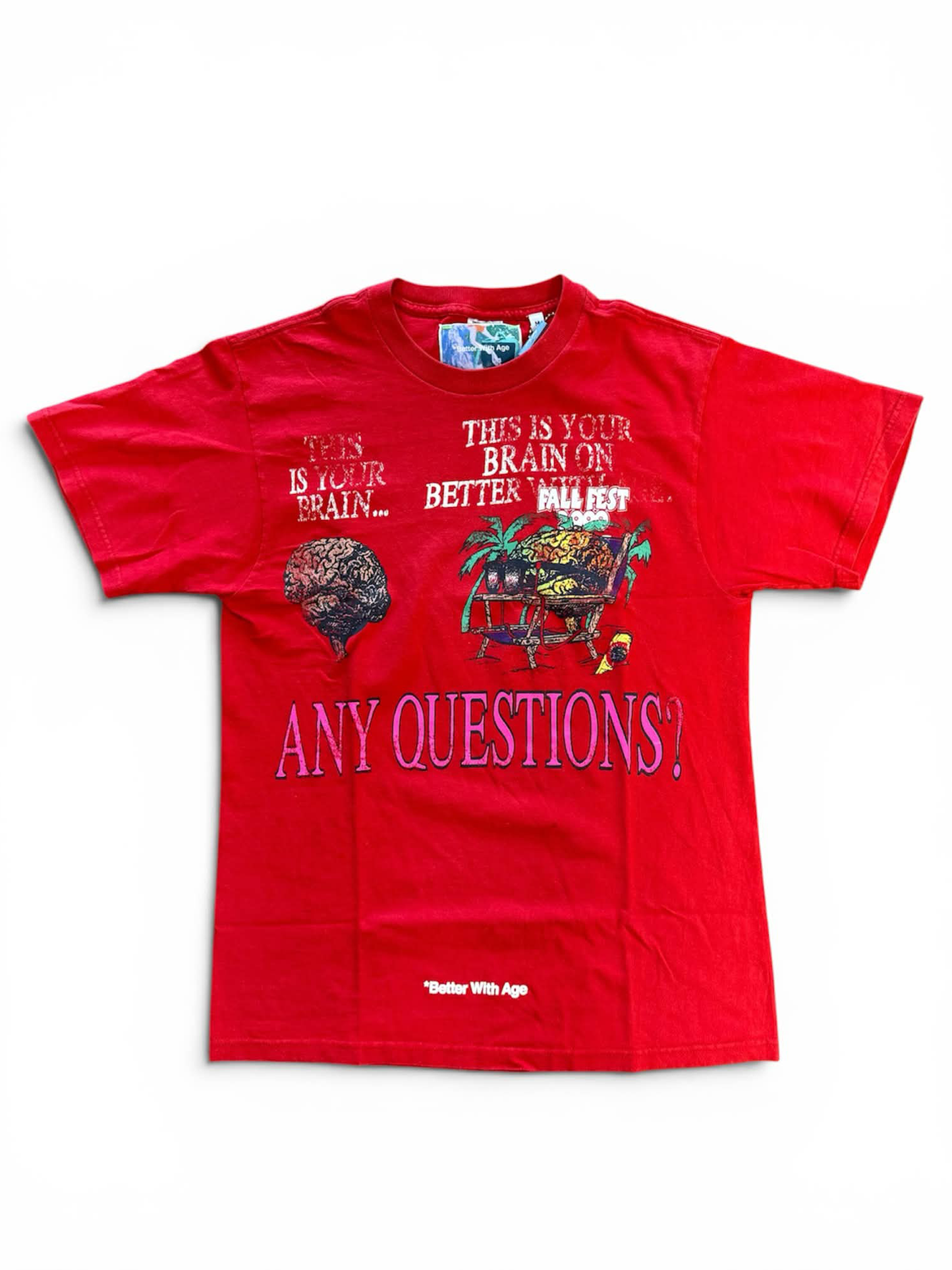 Better With Age Mush Tee Red