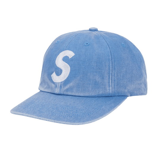 Supreme Pigment Coated S Logo 6-Panel Cap (SS26) Light Blue